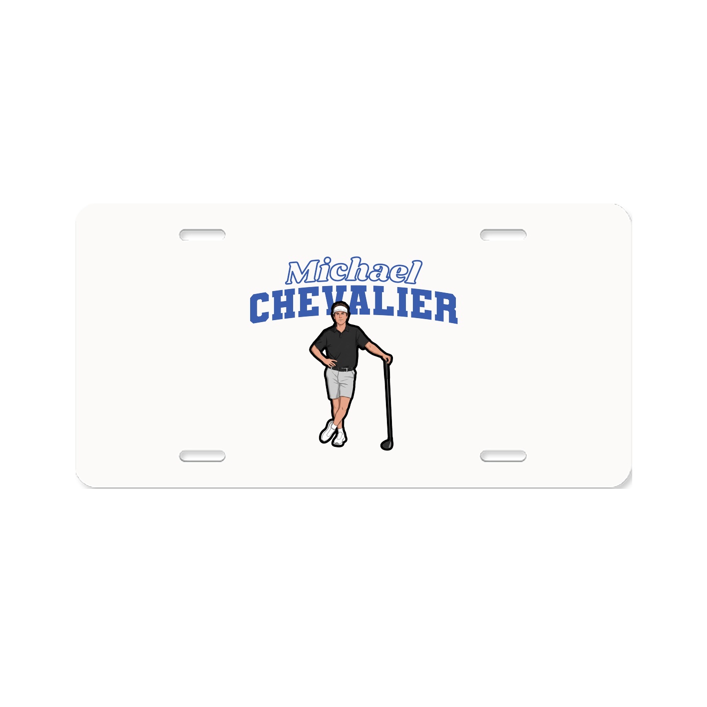 License Plate — Name Arch in Classic