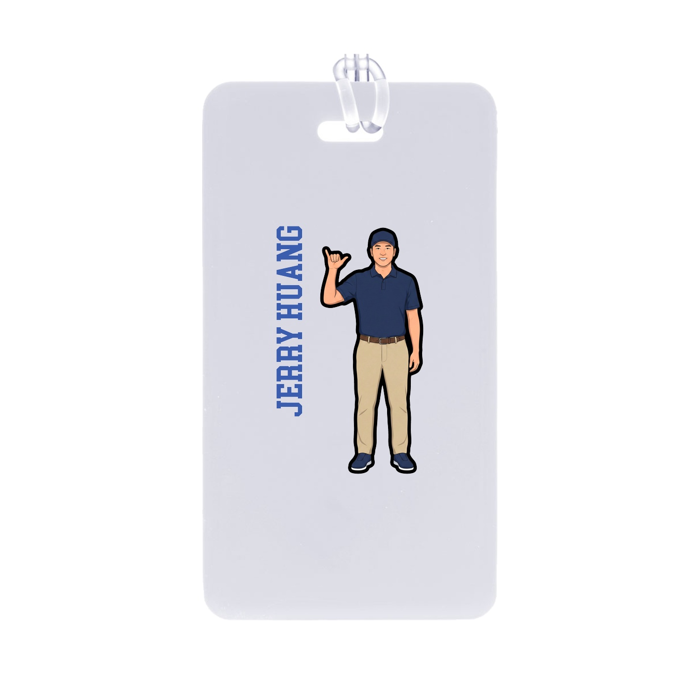 Bag Tag — Name Vertical in Classic