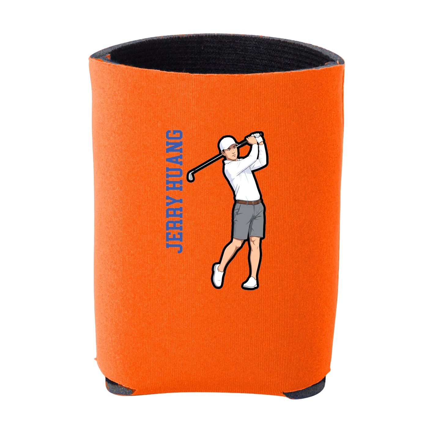 Can Holder — Name Vertical in Orange