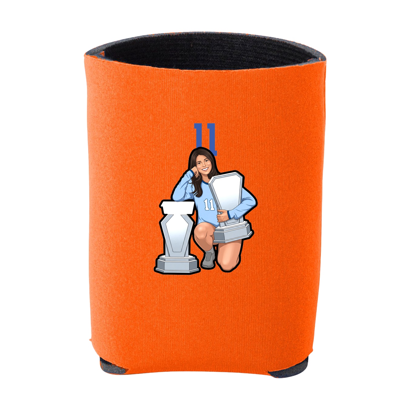 Can Holder — Number Top in Orange