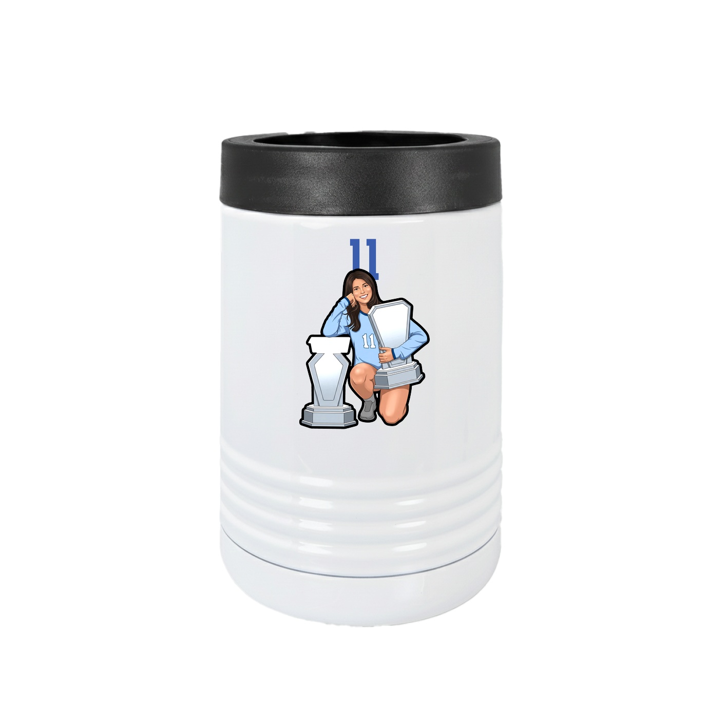 Beverage Holder — Number Top in White