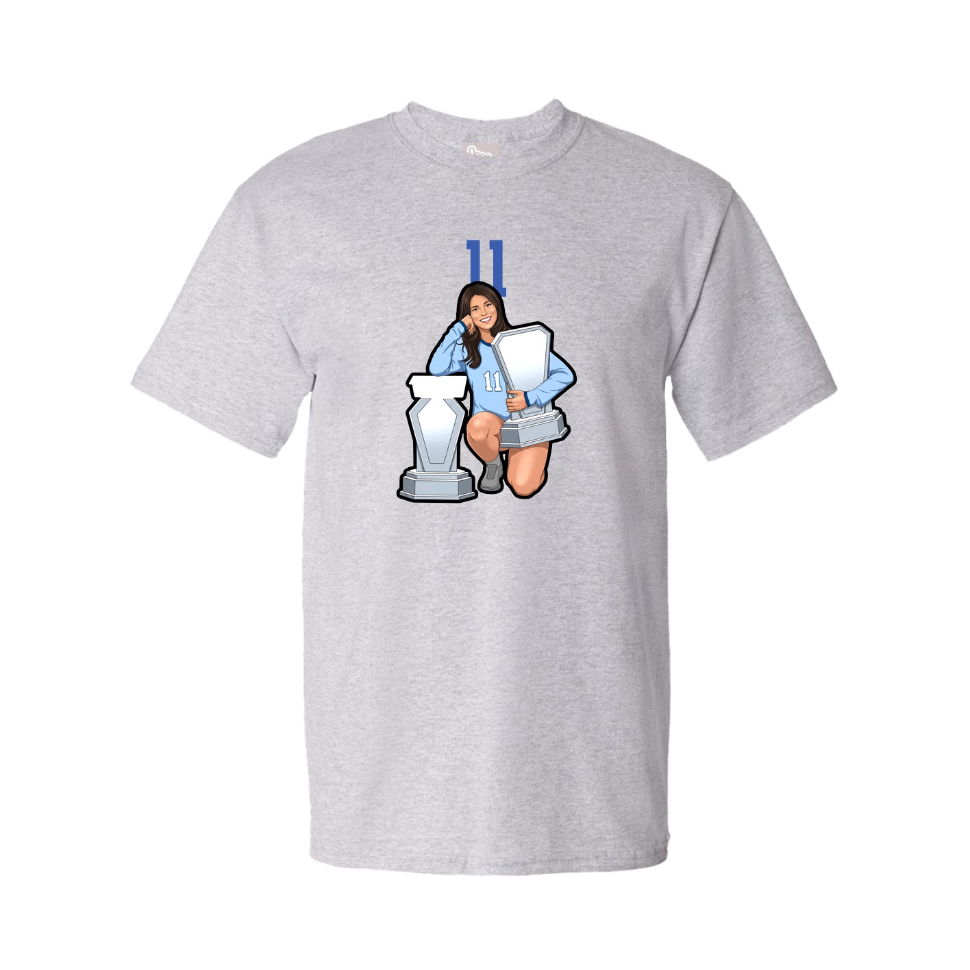 Tee — Number Top in Grey