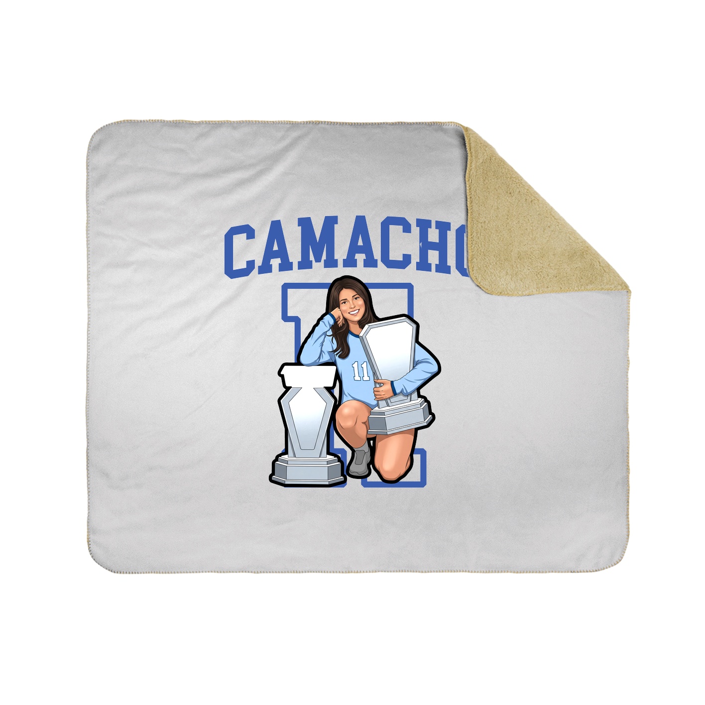 Throw Blanket — Shirsey in White