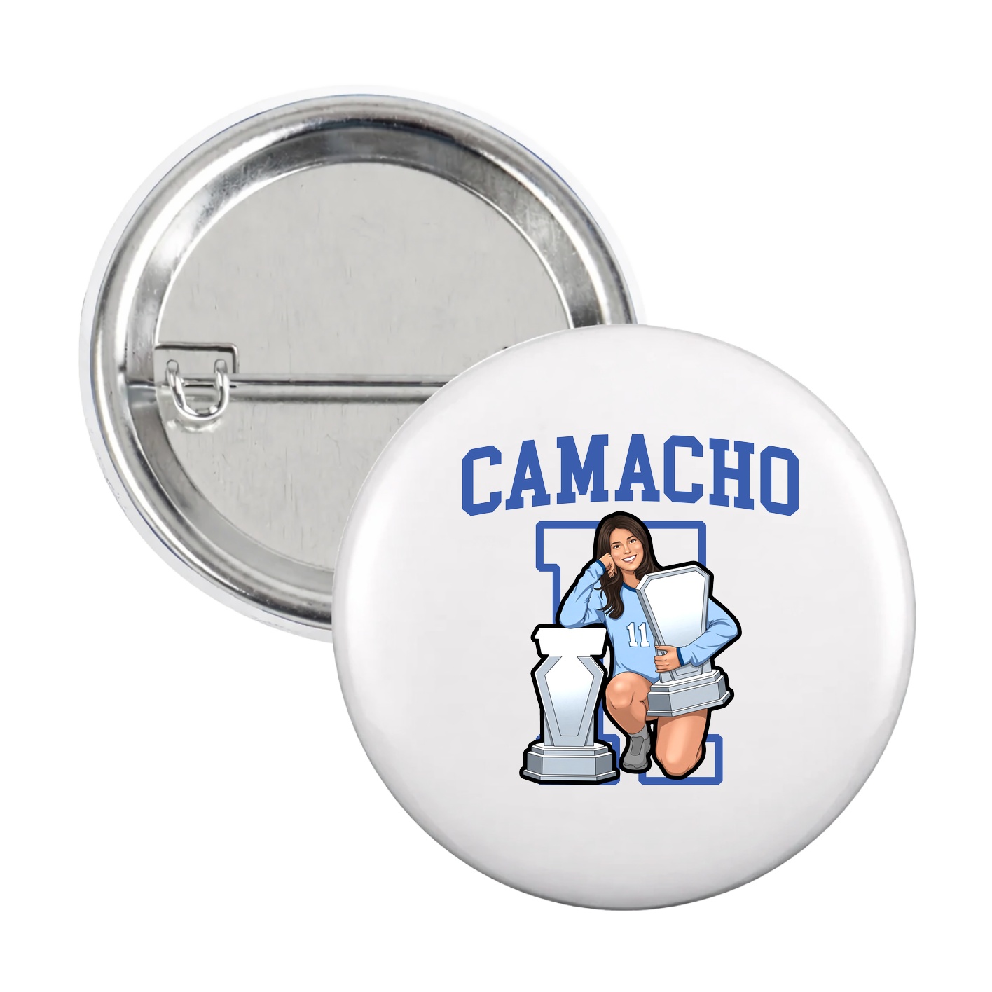 Game Day Button — Shirsey in White