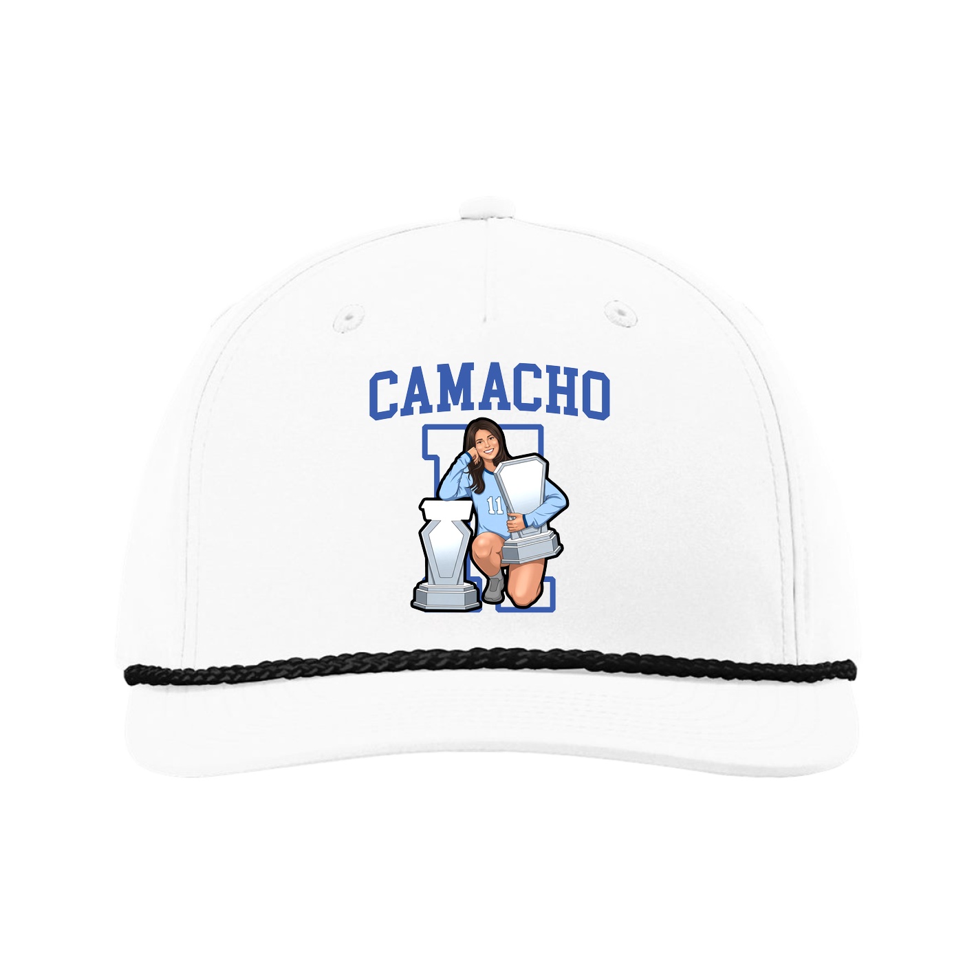 Five-Panel Classic Rope Cap — Shirsey in White