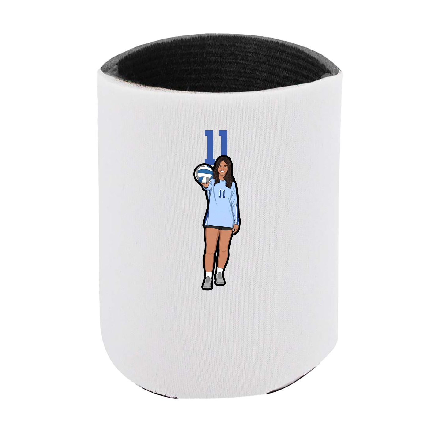 Can Holder — Number Top in White