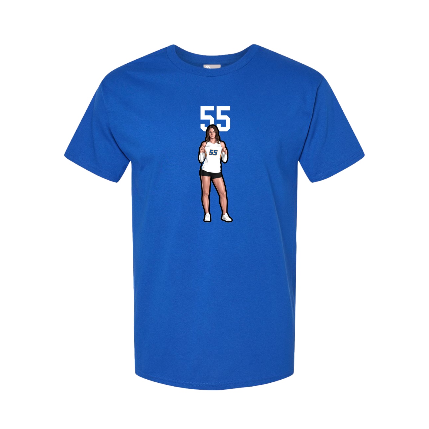 Youth Tee — Number Top in Royal