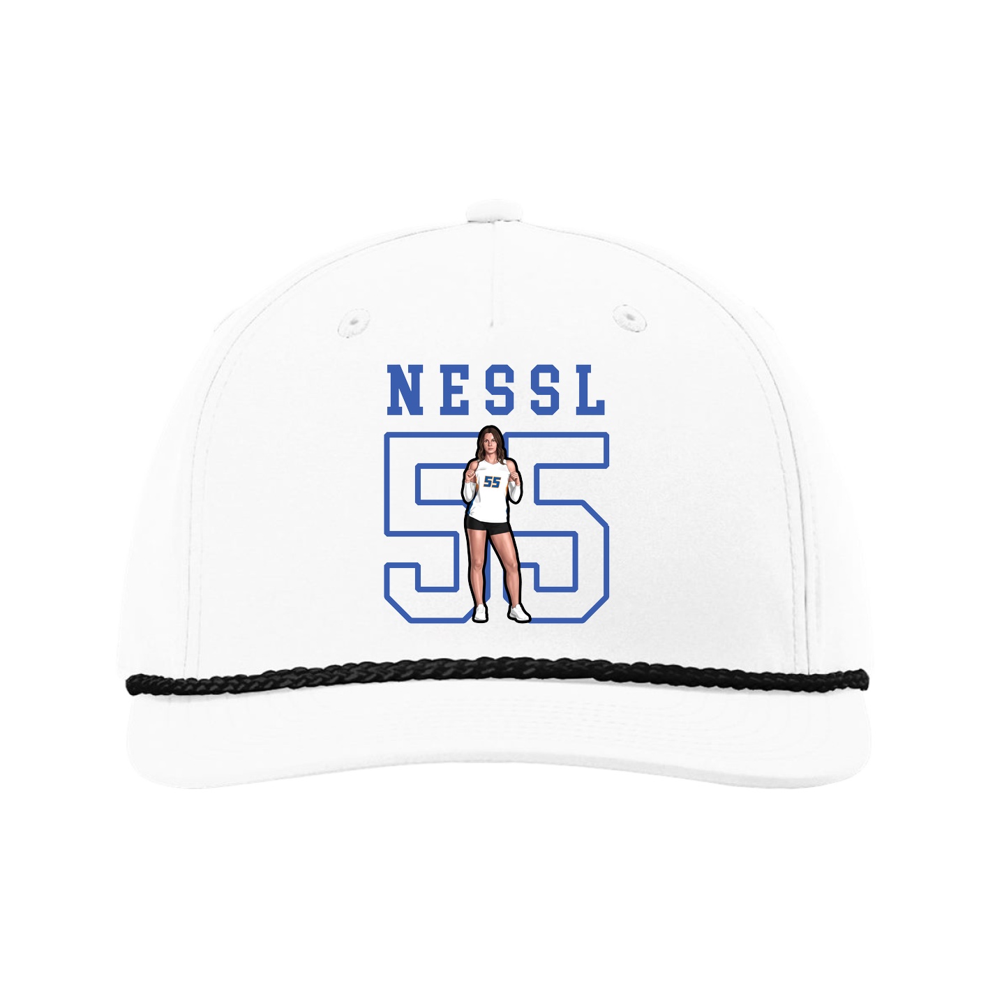 Five-Panel Classic Rope Cap — Shirsey in White