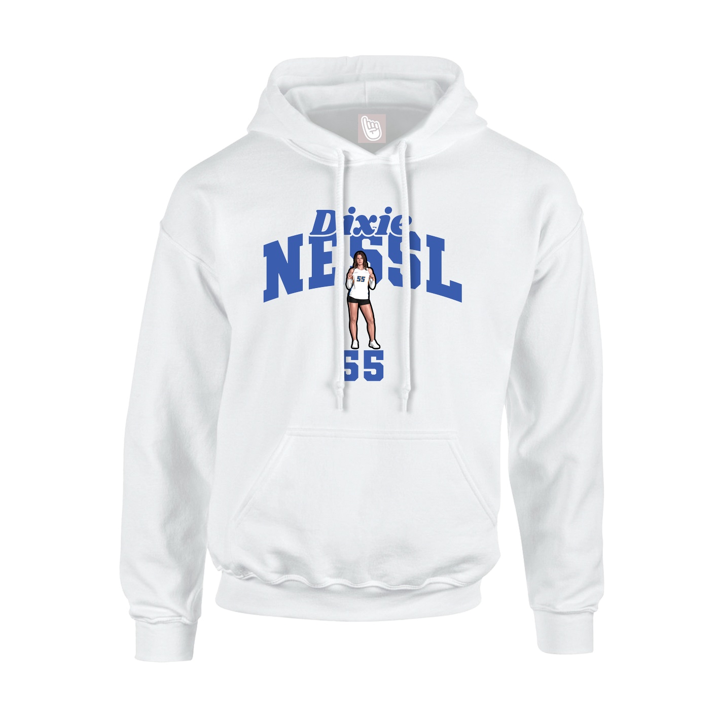 Youth Hoodie — Signature Arch in White
