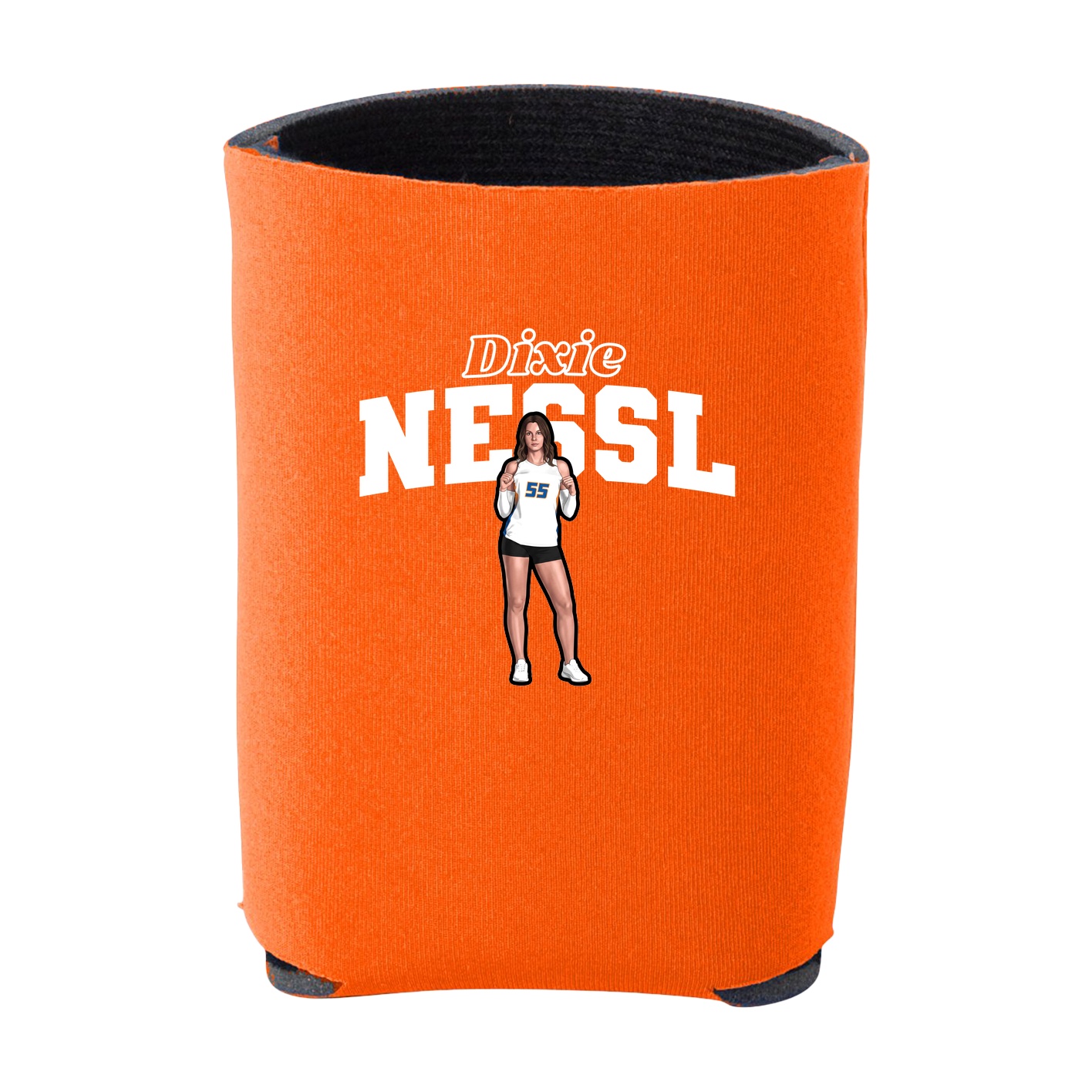 Can Holder — Name Arch in Orange