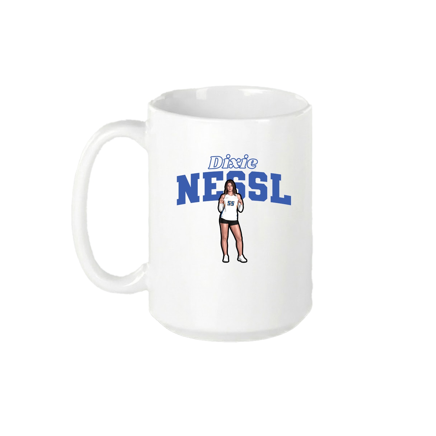 15oz Coffee Mug — Name Arch in White