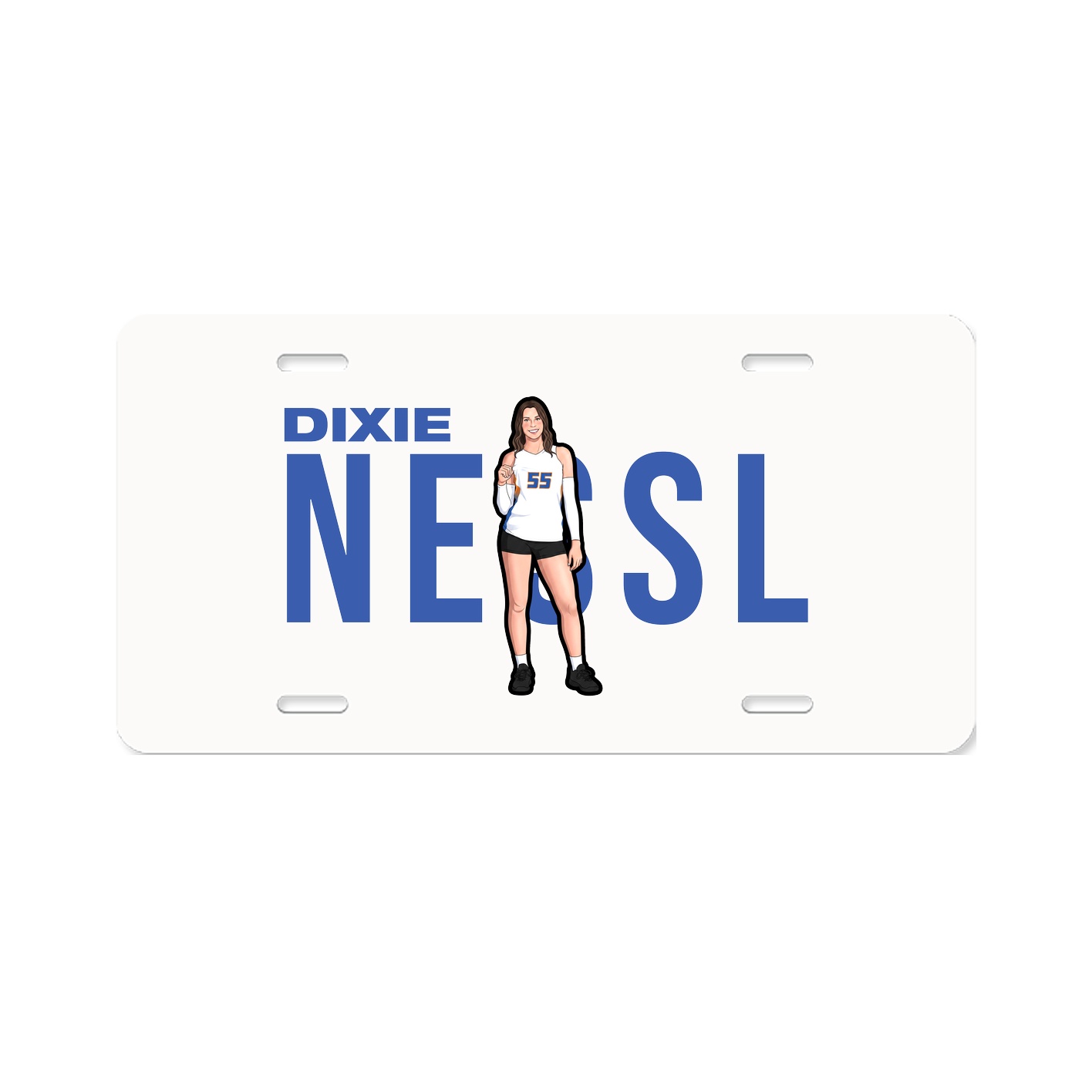License Plate — Player Name in Classic
