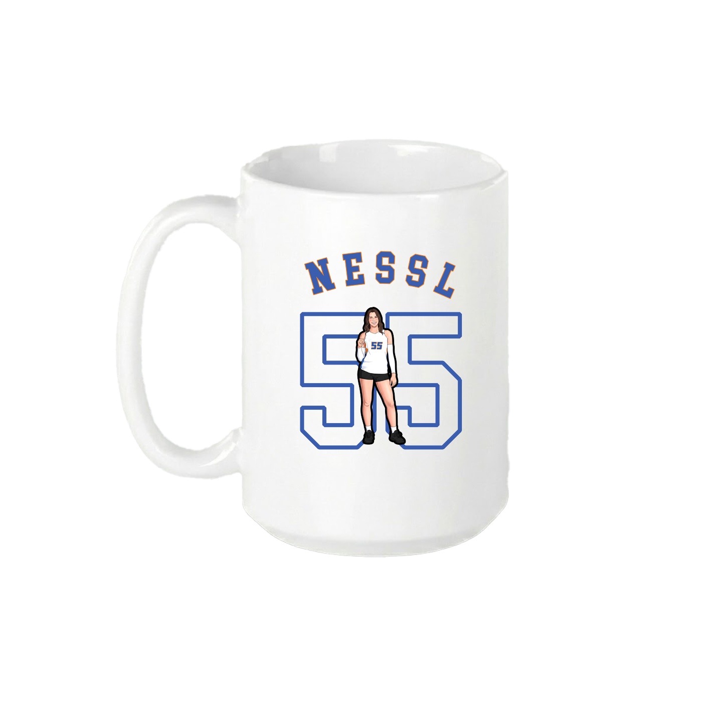 15oz Coffee Mug — Shirsey Arch in White