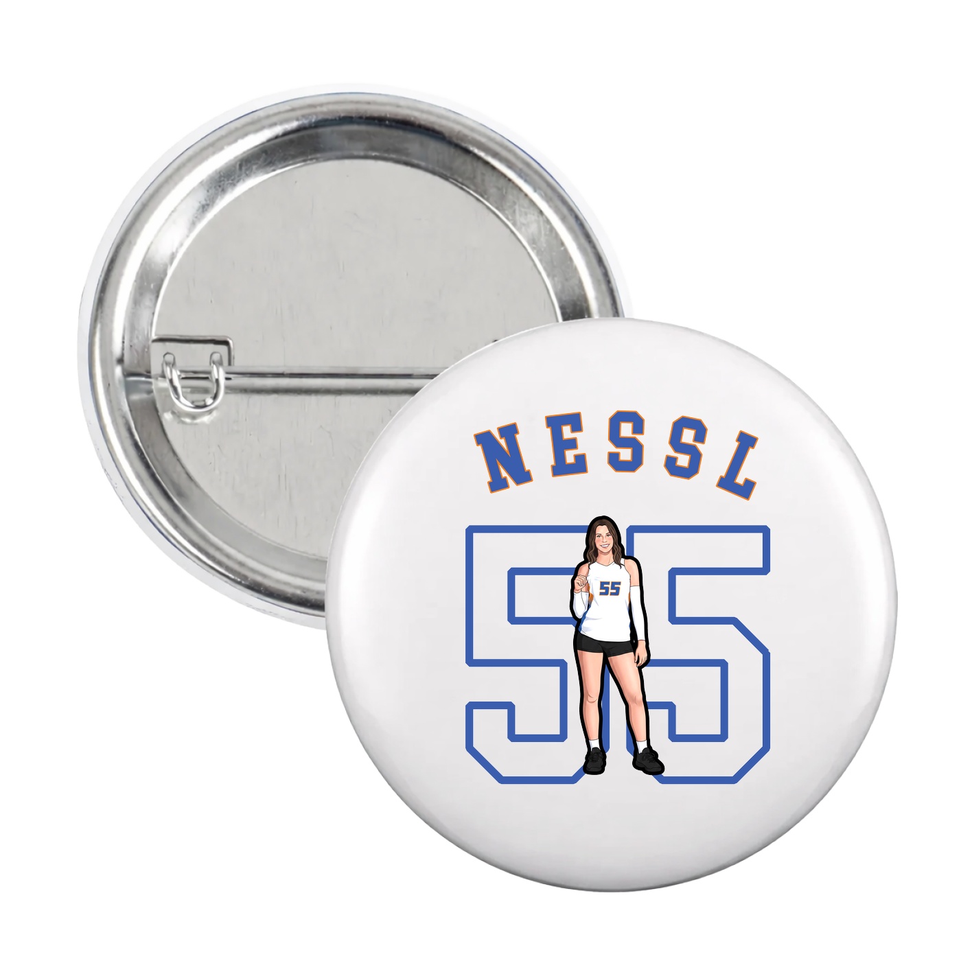 Game Day Button — Shirsey Arch in White