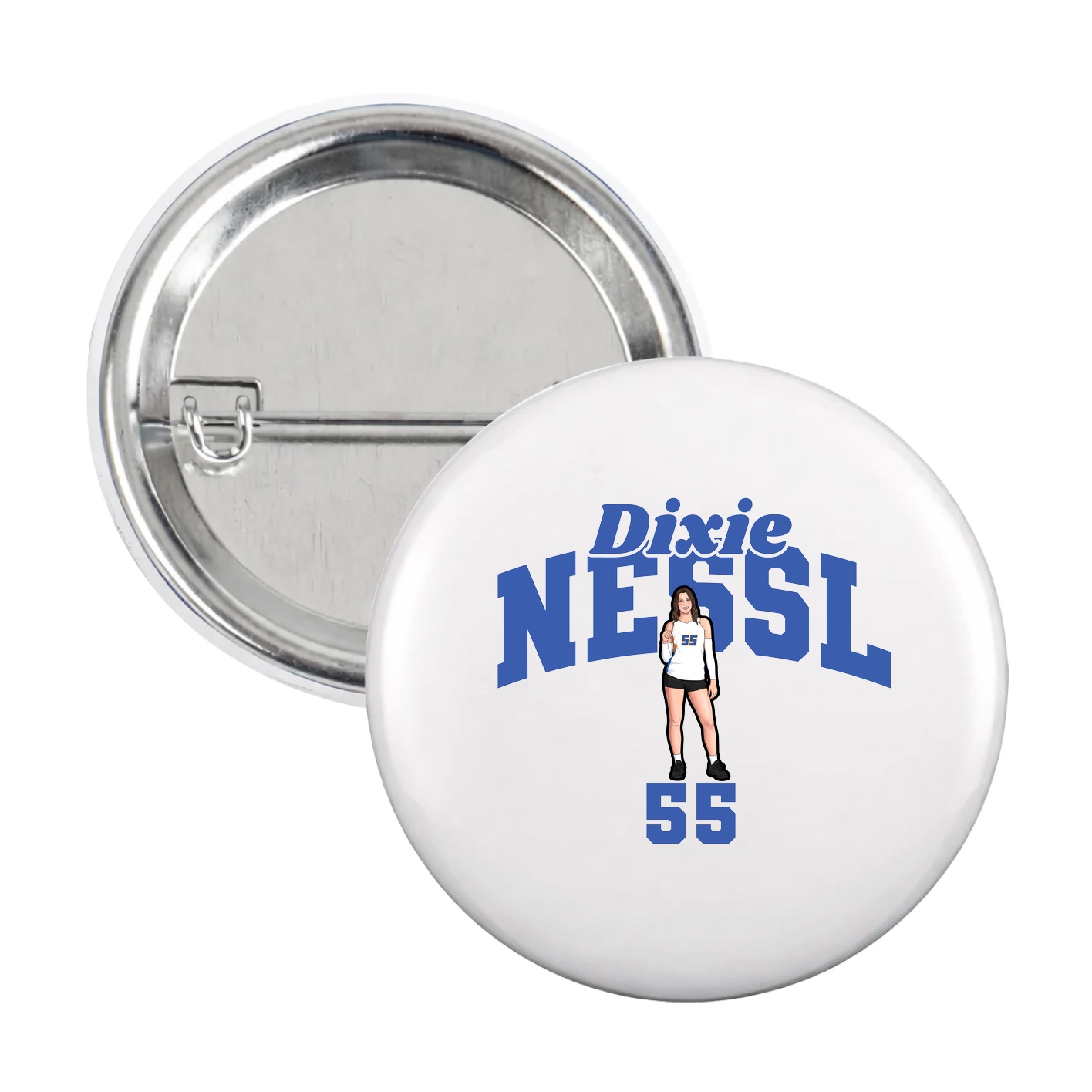 Game Day Button — Signature Arch in White