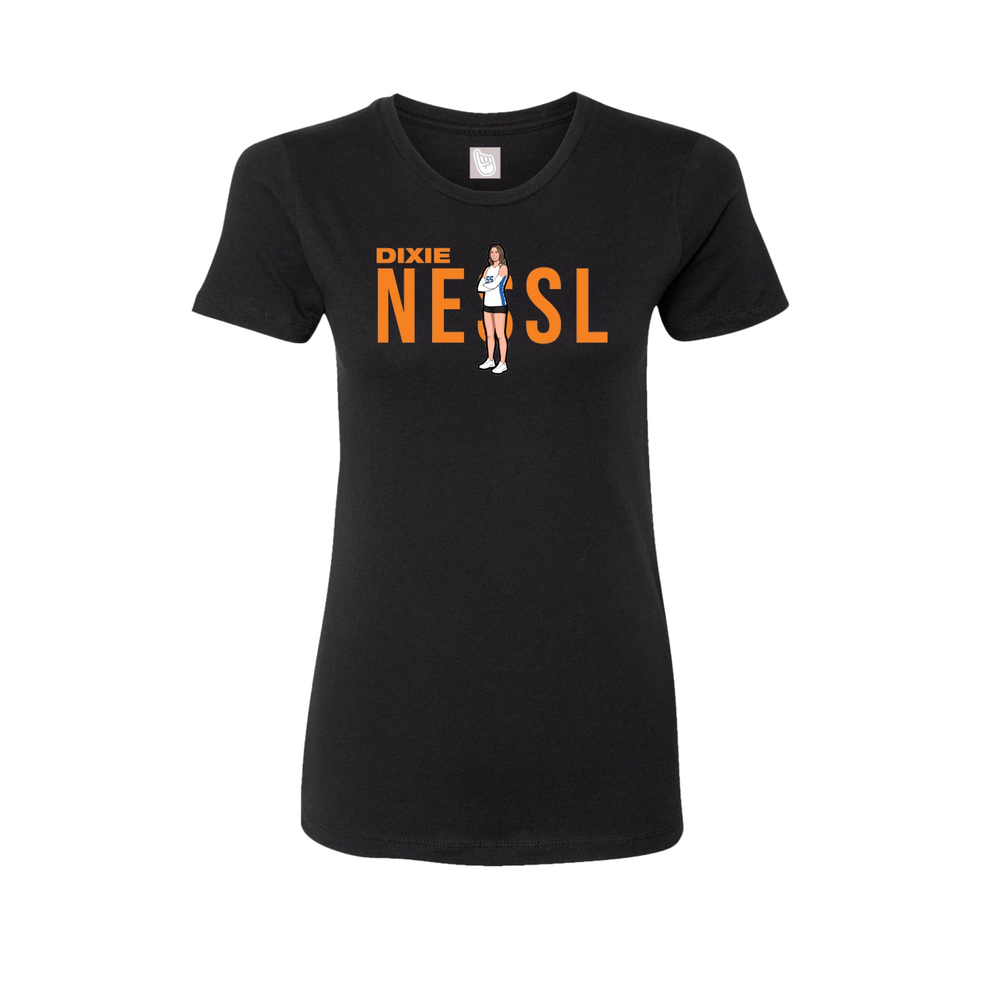 Womens Tee — Player Name in Black