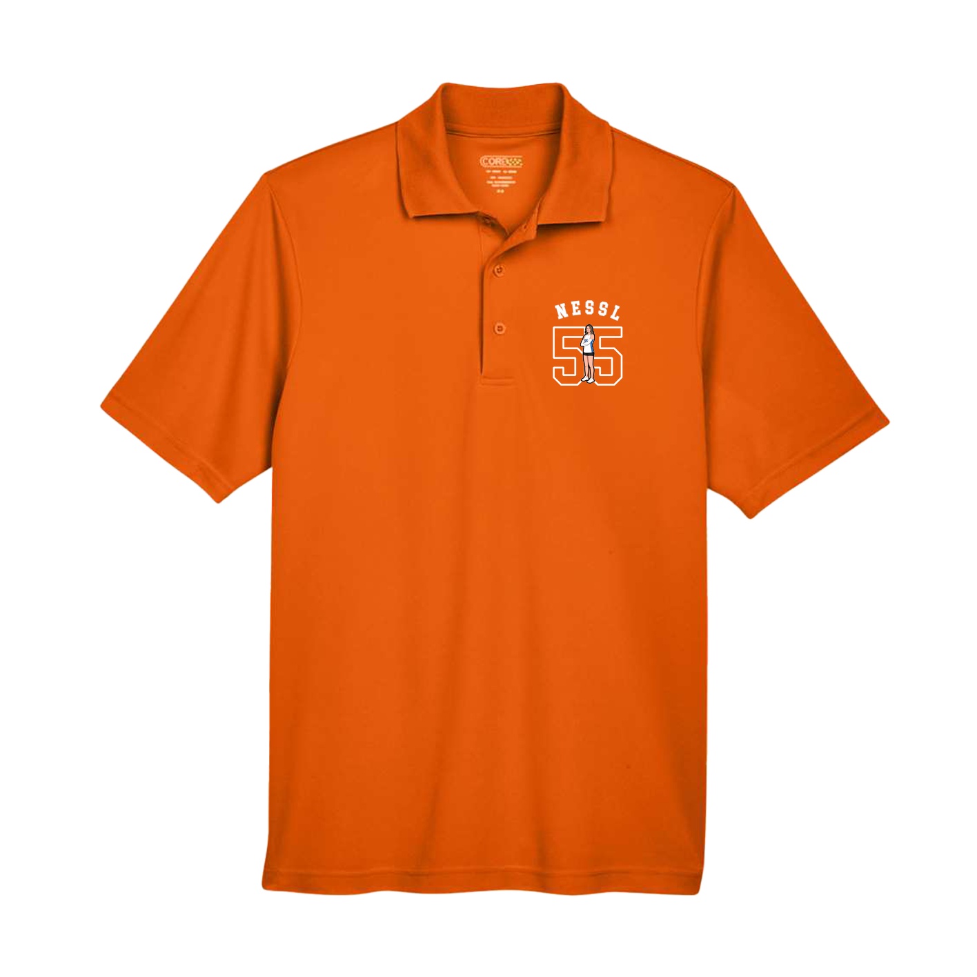 Performance Polo — Shirsey Arch in Orange