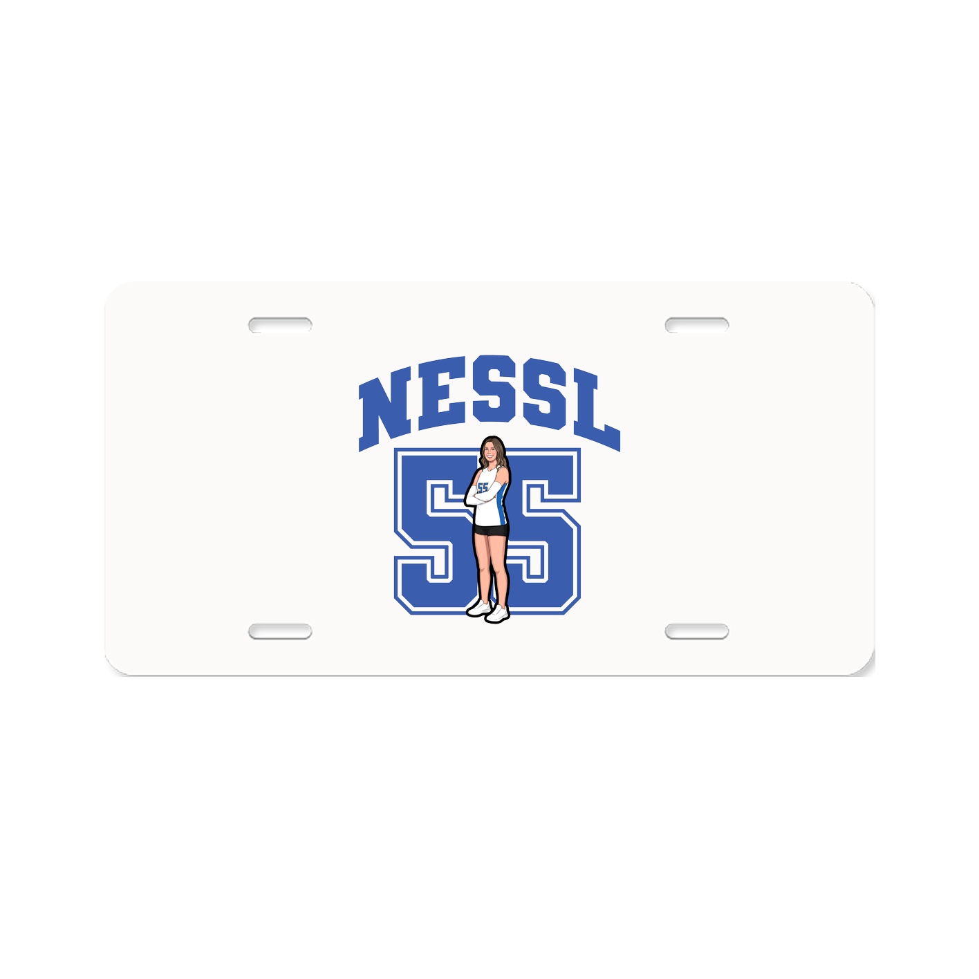 License Plate — Number in Classic