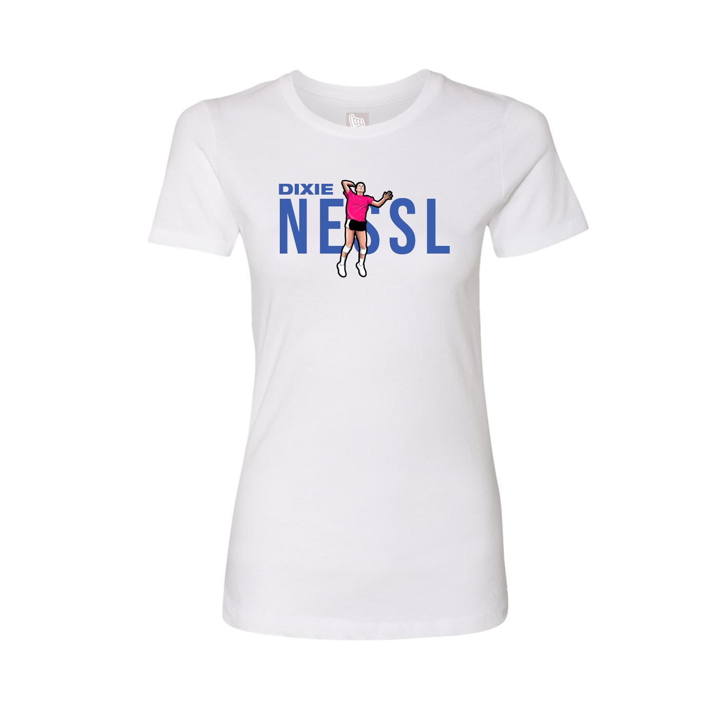 Womens Tee — Player Name in White