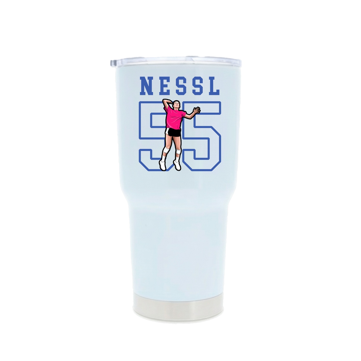 30oz Stainless Steel Tumbler — Shirsey in White