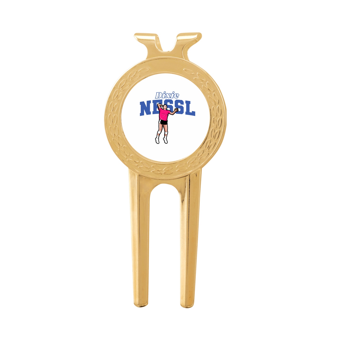 Divot Tool with Ball Marker — Name Arch in Classic