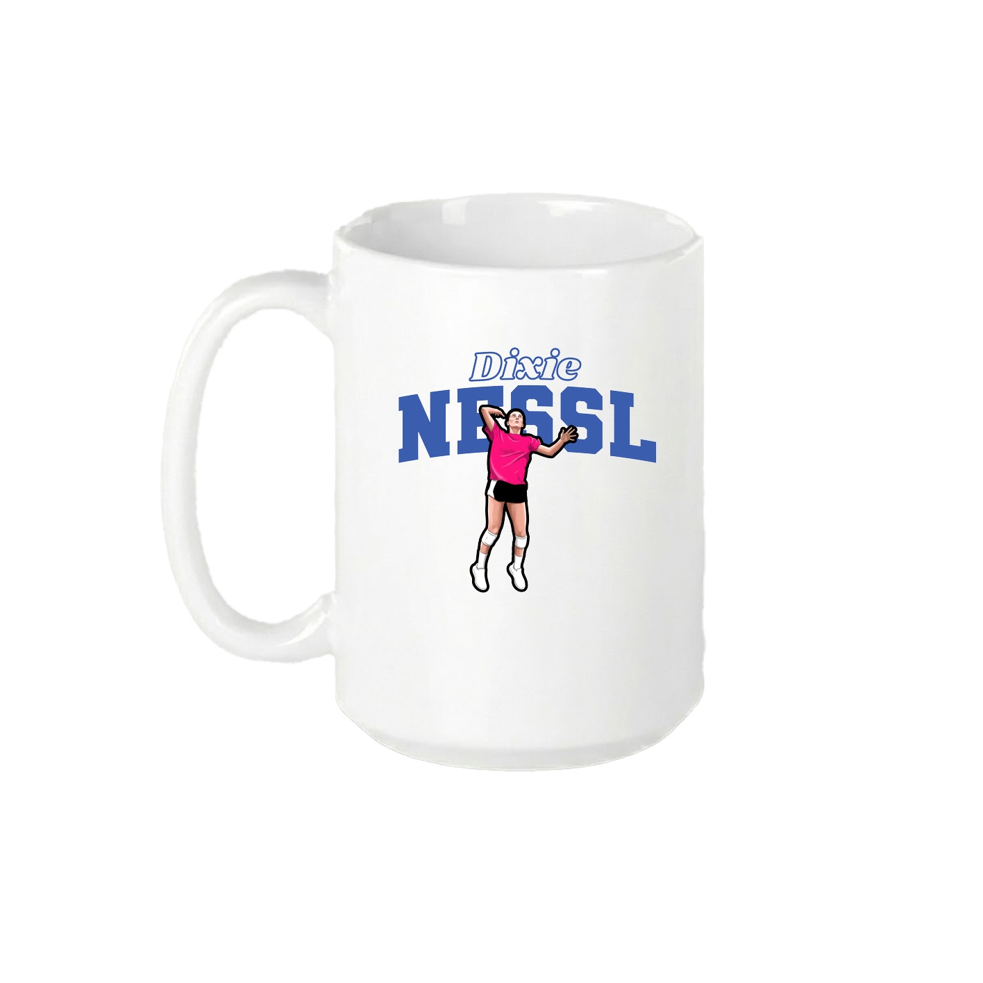 15oz Coffee Mug — Name Arch in White