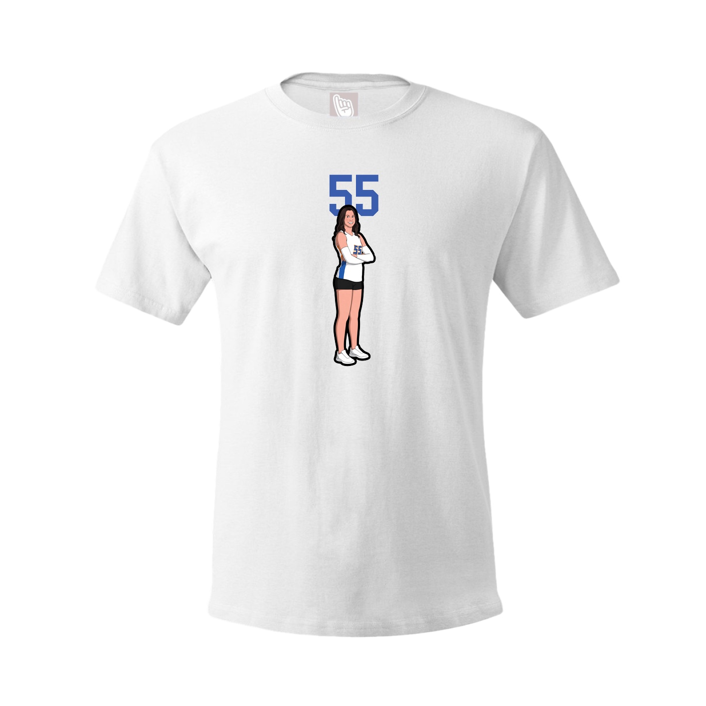 Tee — Number Top in White