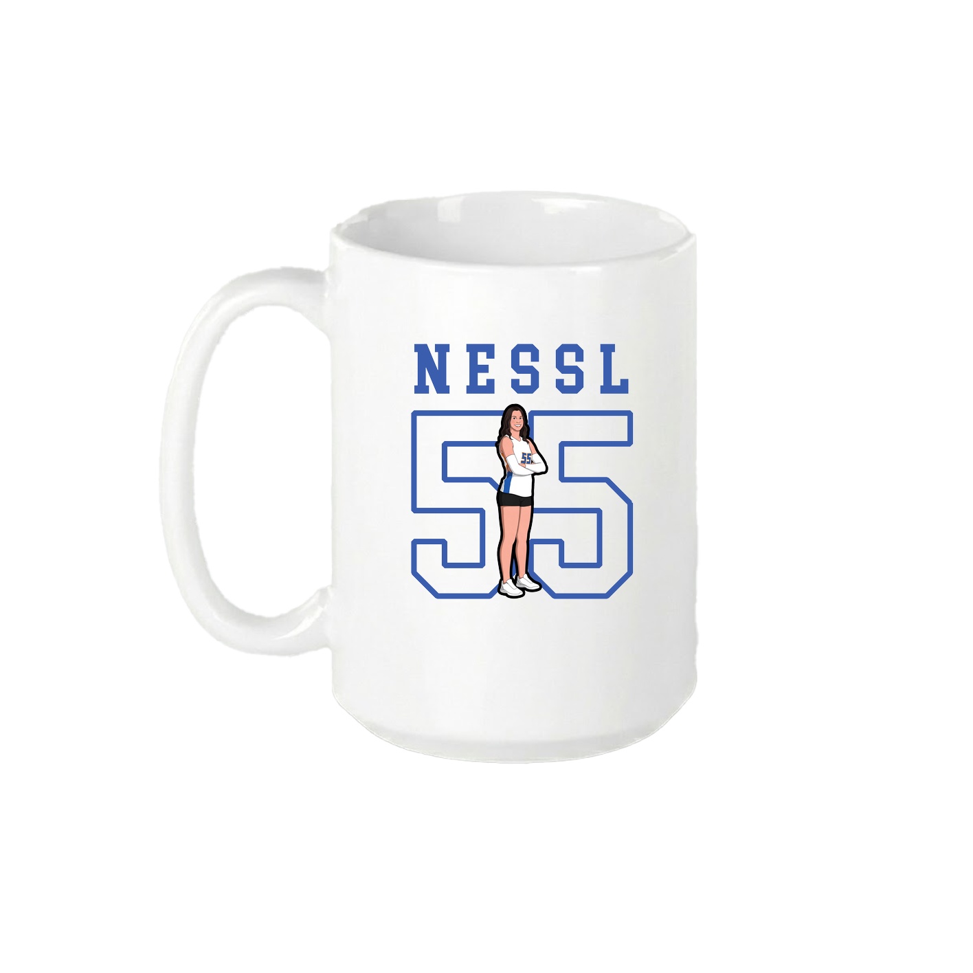 15oz Coffee Mug — Shirsey in White