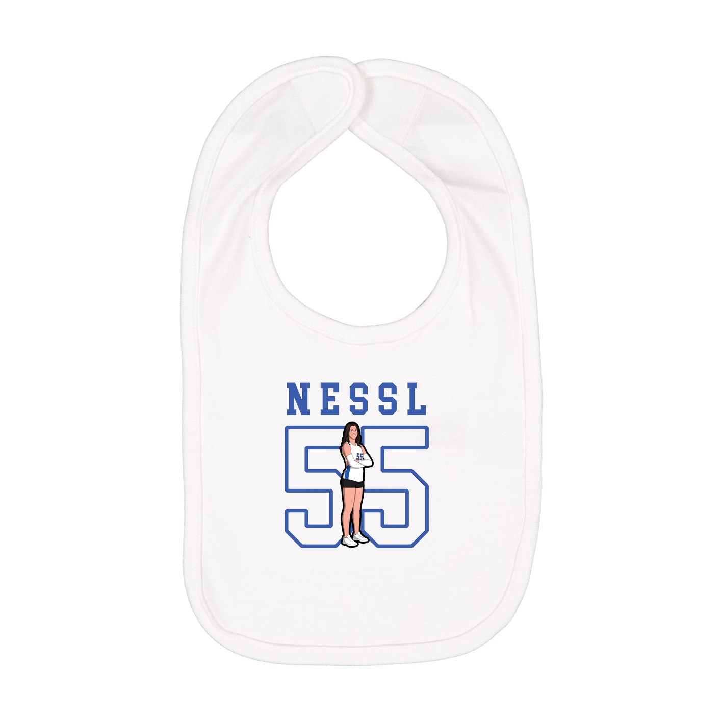 Infant Bib — Shirsey in White