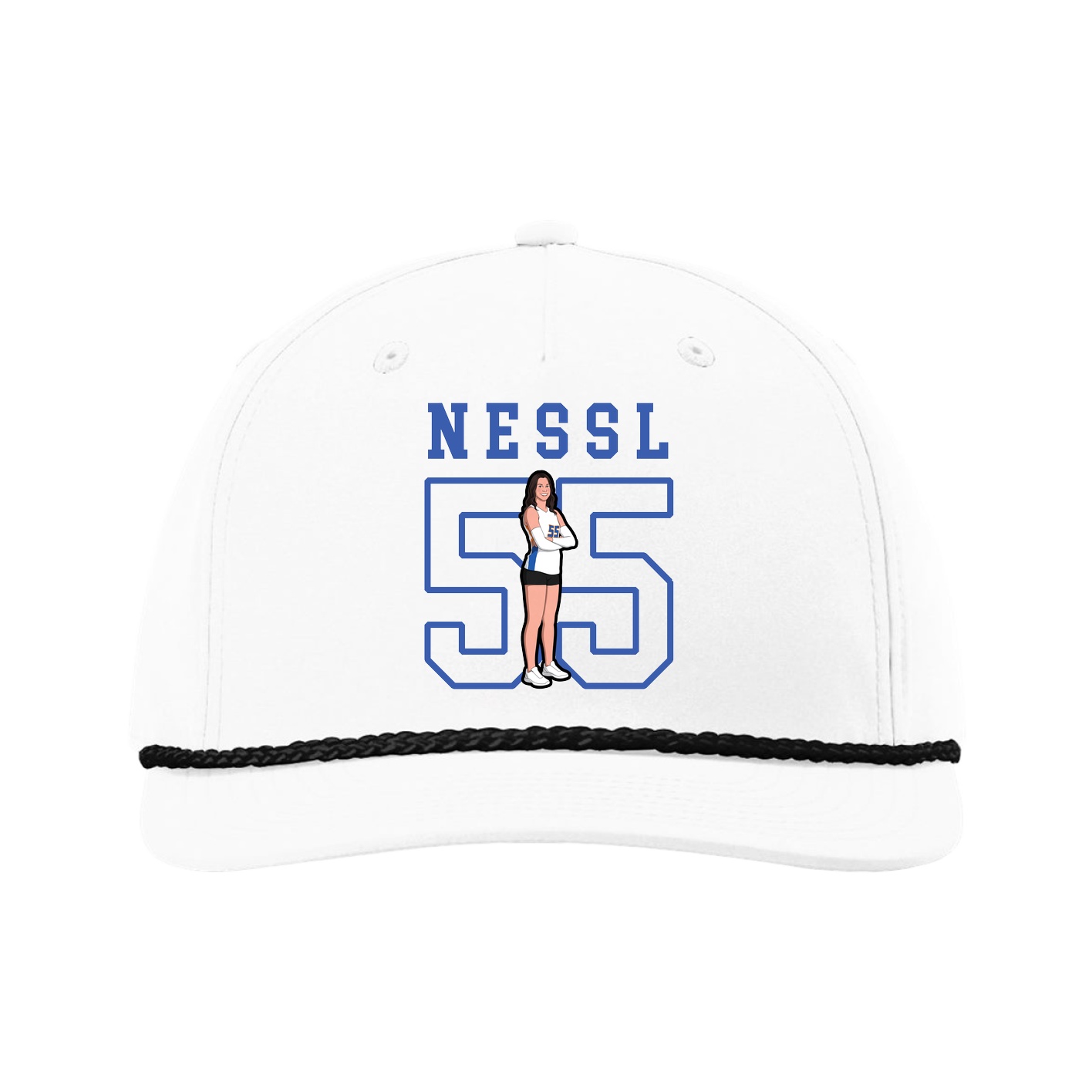 Five-Panel Classic Rope Cap — Shirsey in White