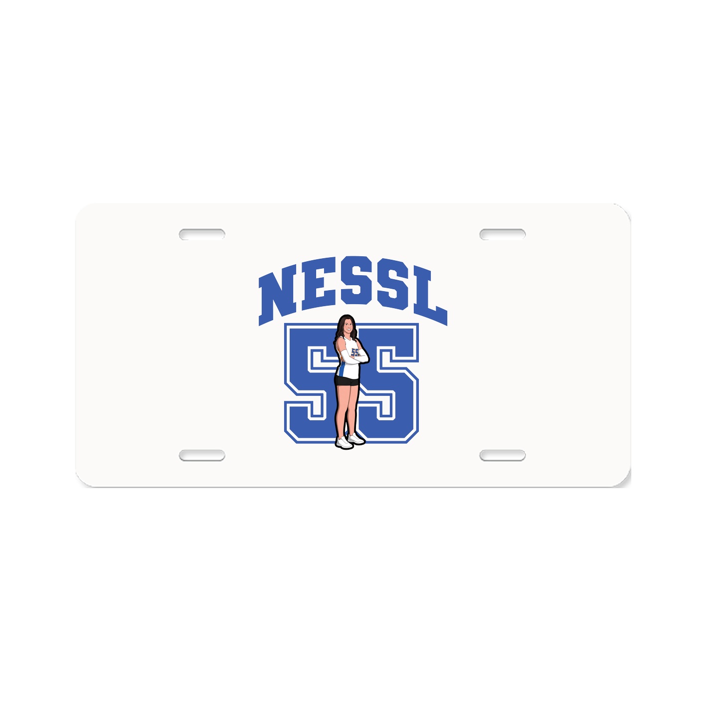 License Plate — Number in Classic