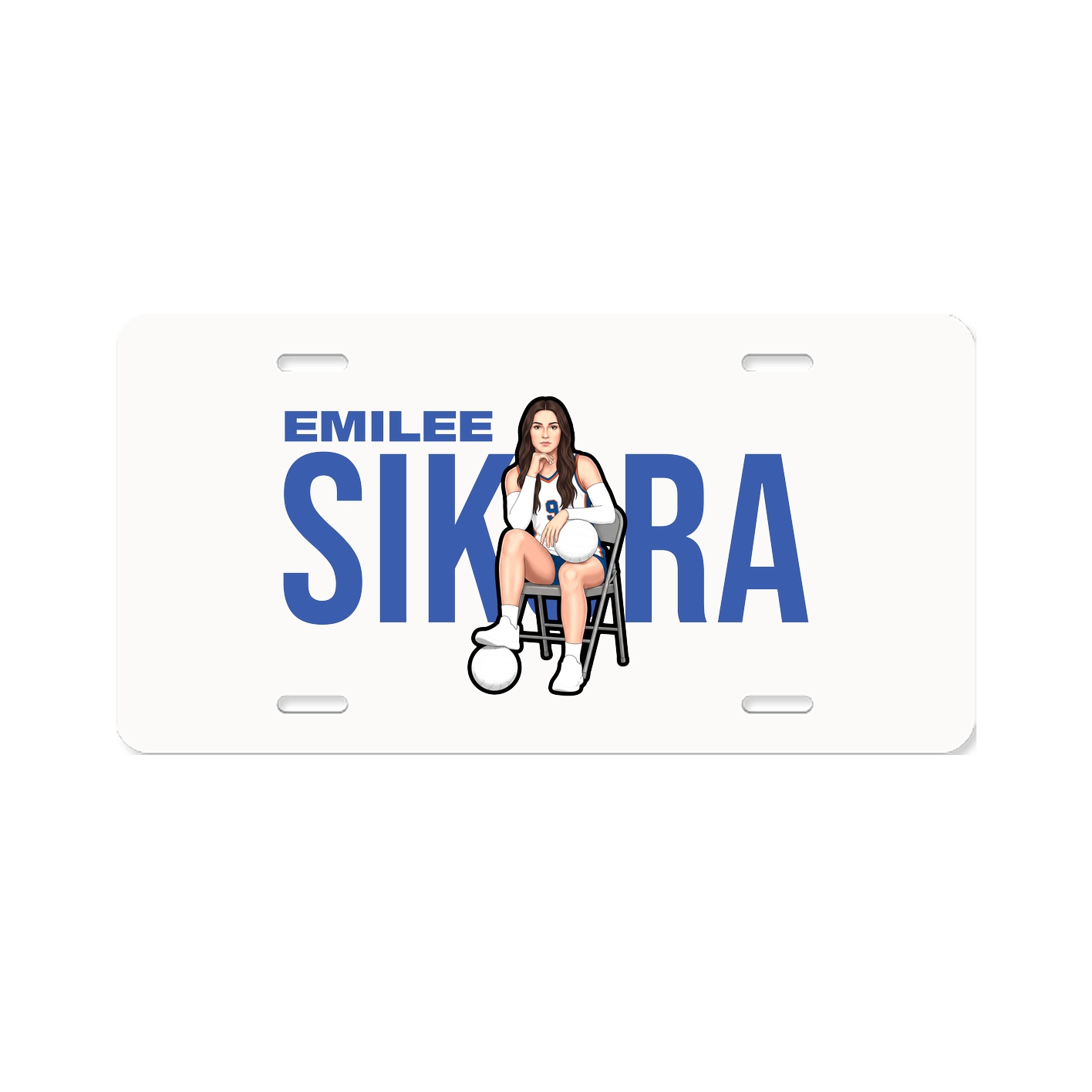 License Plate — Player Name in Classic