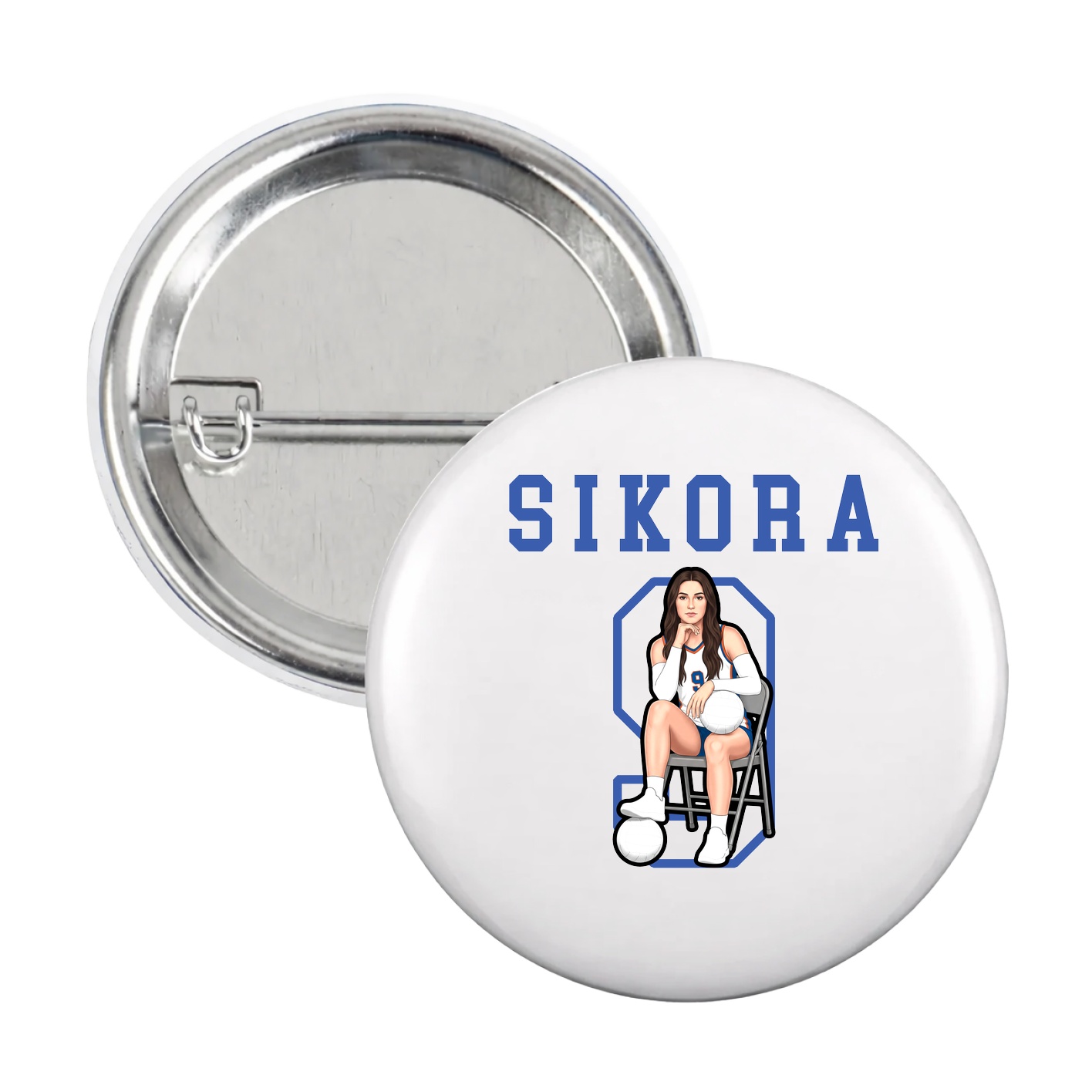 Game Day Button — Shirsey in White