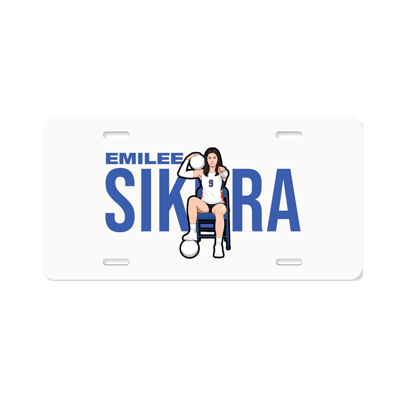 License Plate — Player Name in Classic