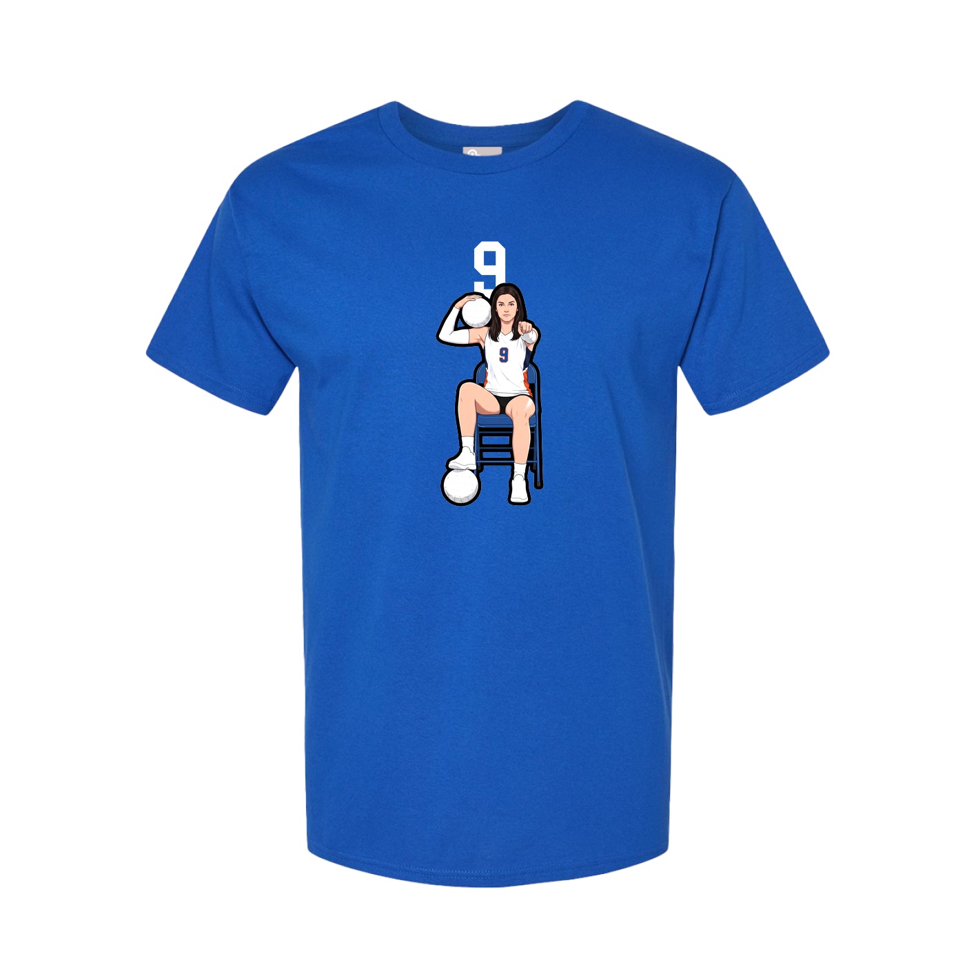 Tee — Number Top in Royal