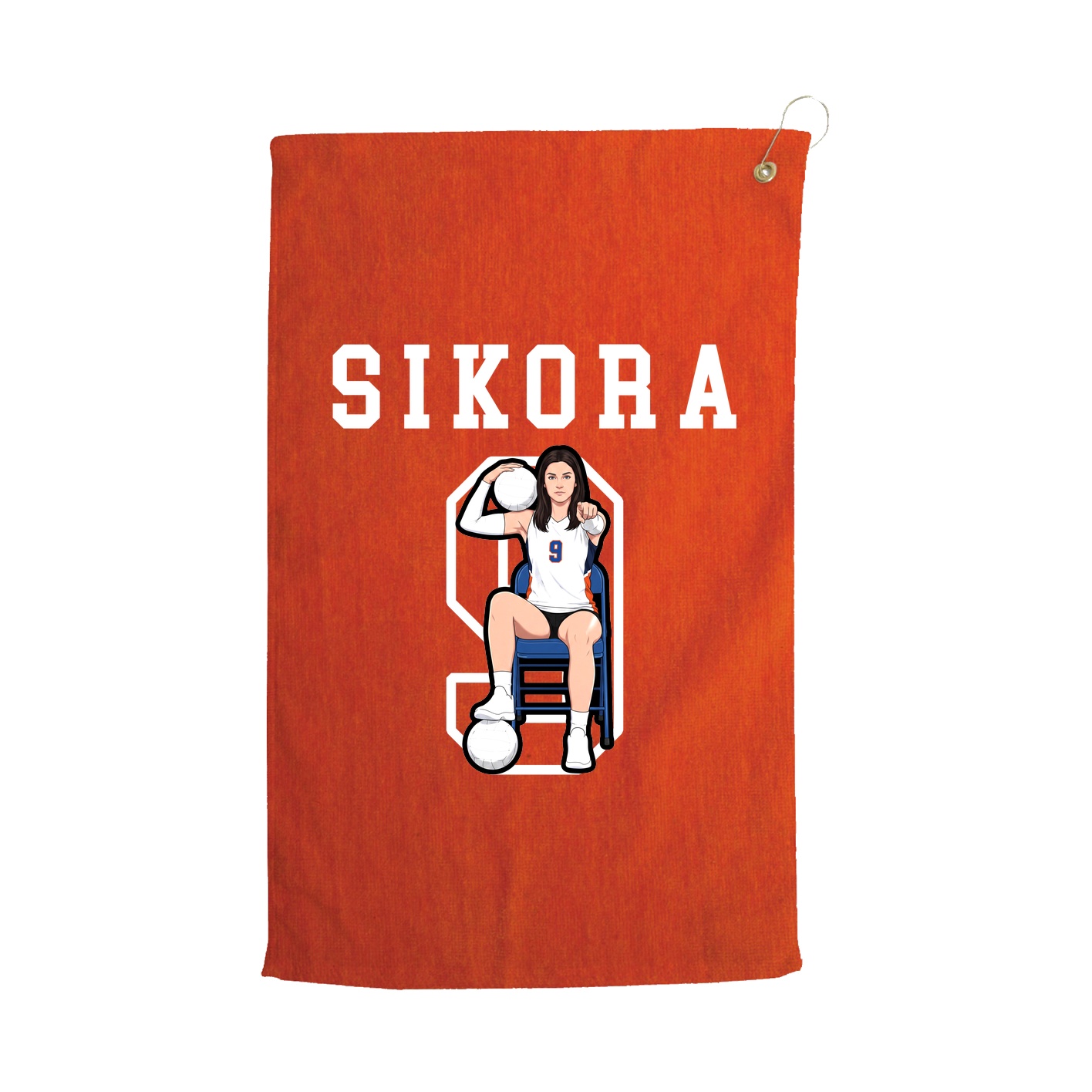 Golf Towel — Shirsey in Orange