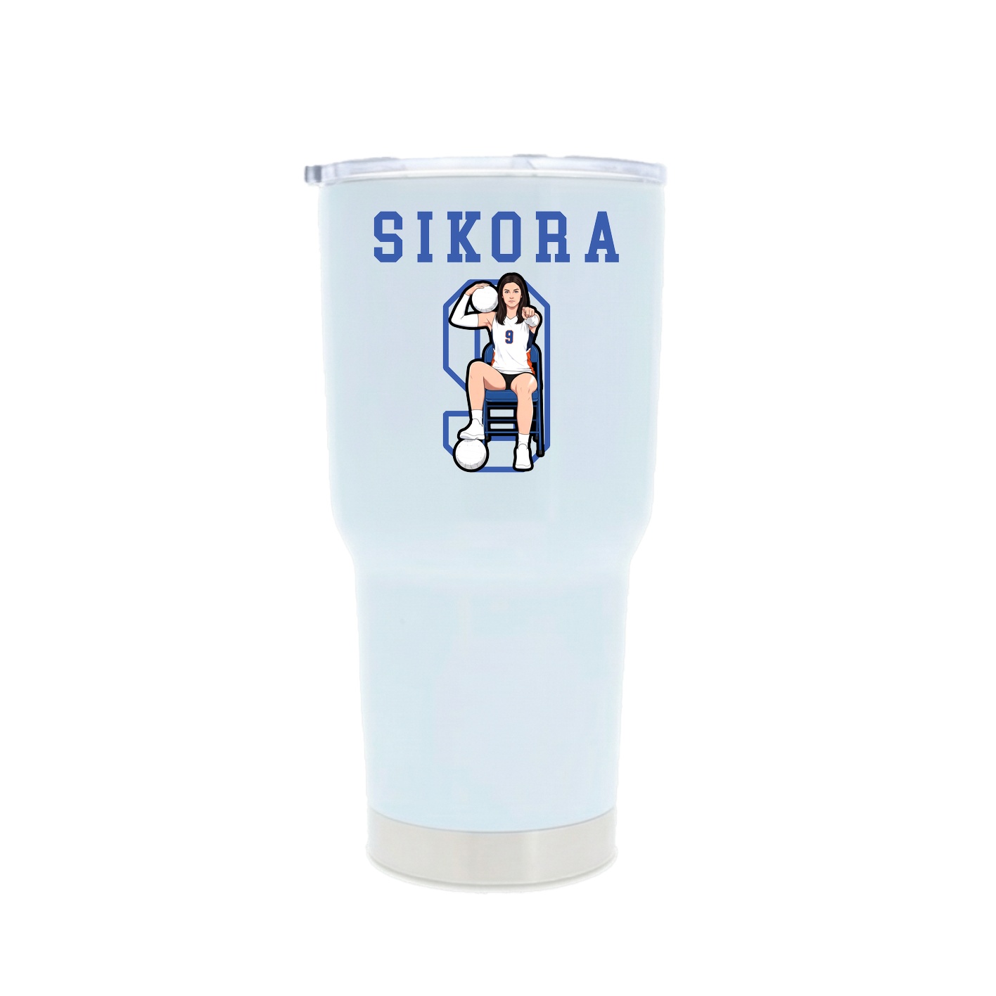 30oz Stainless Steel Tumbler — Shirsey in White