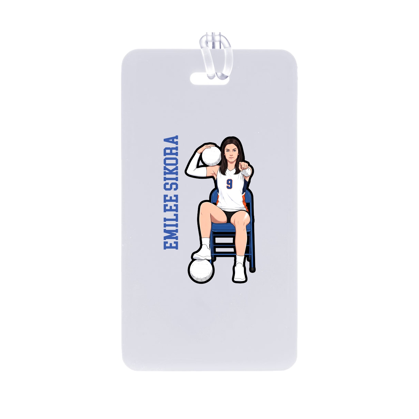 Bag Tag — Name Vertical in Classic