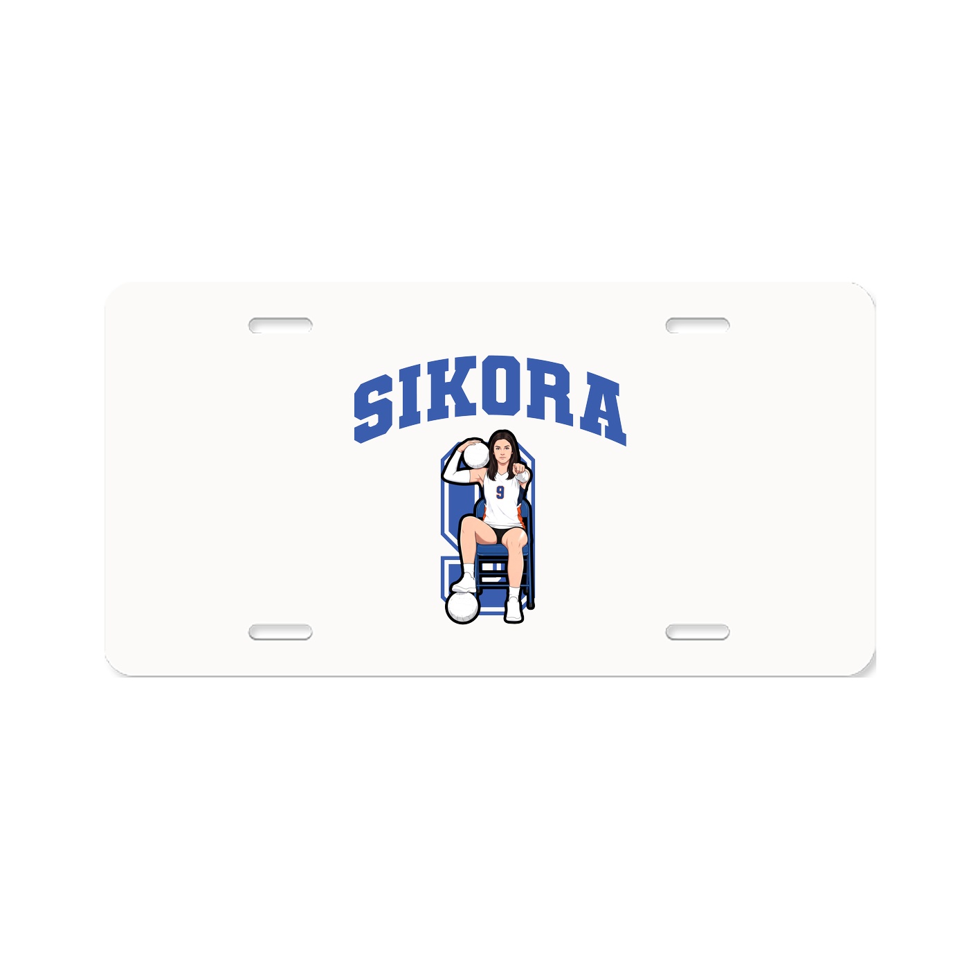 License Plate — Number in Classic