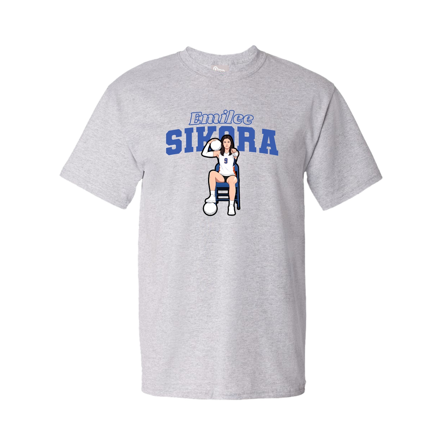Youth Tee — Name Arch in Grey