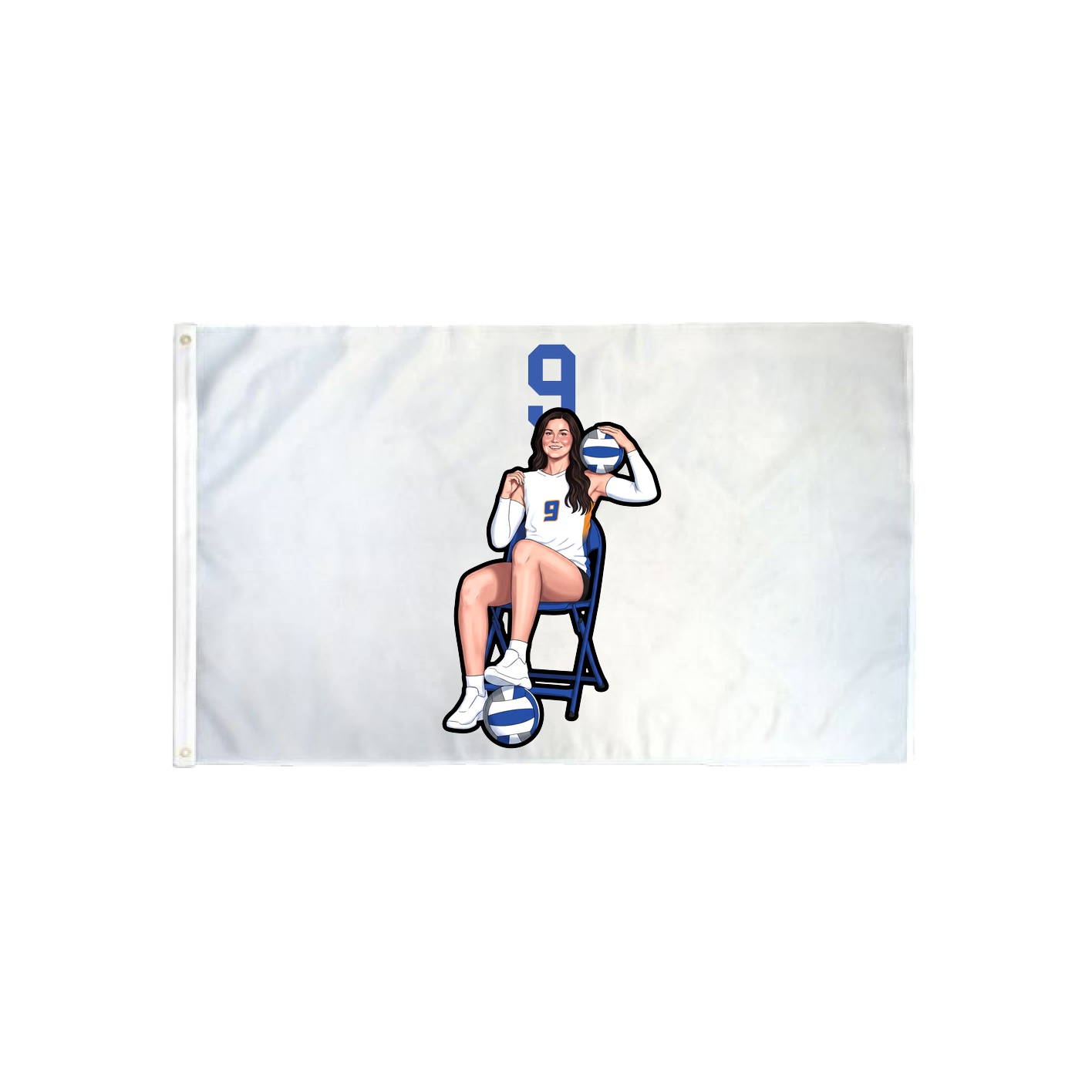 3x5 Flag — Number Top in Classic