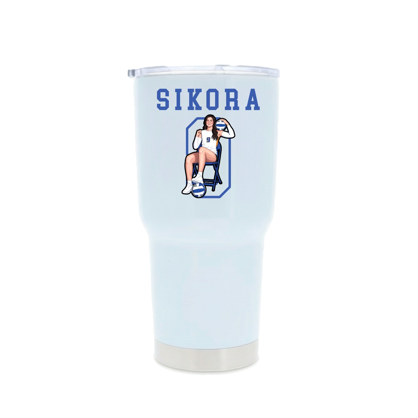 30oz Stainless Steel Tumbler — Shirsey in White