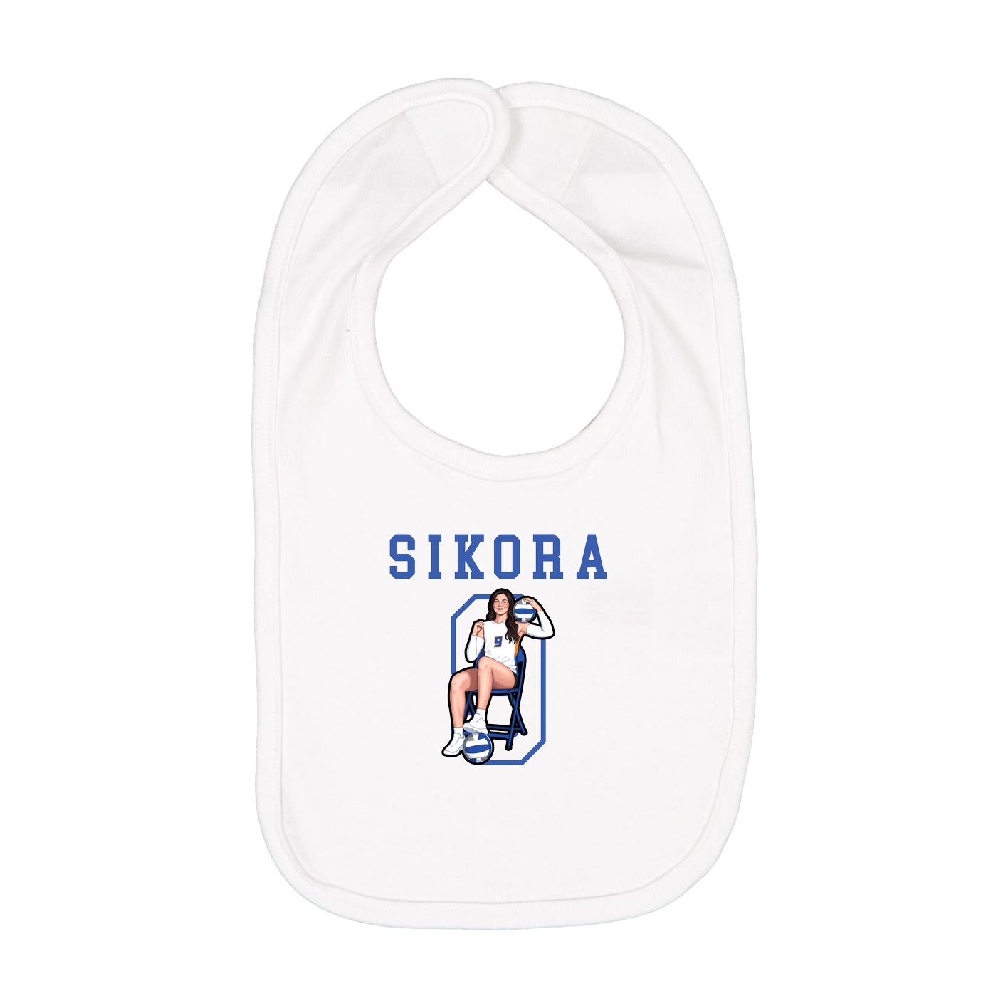 Infant Bib — Shirsey in White