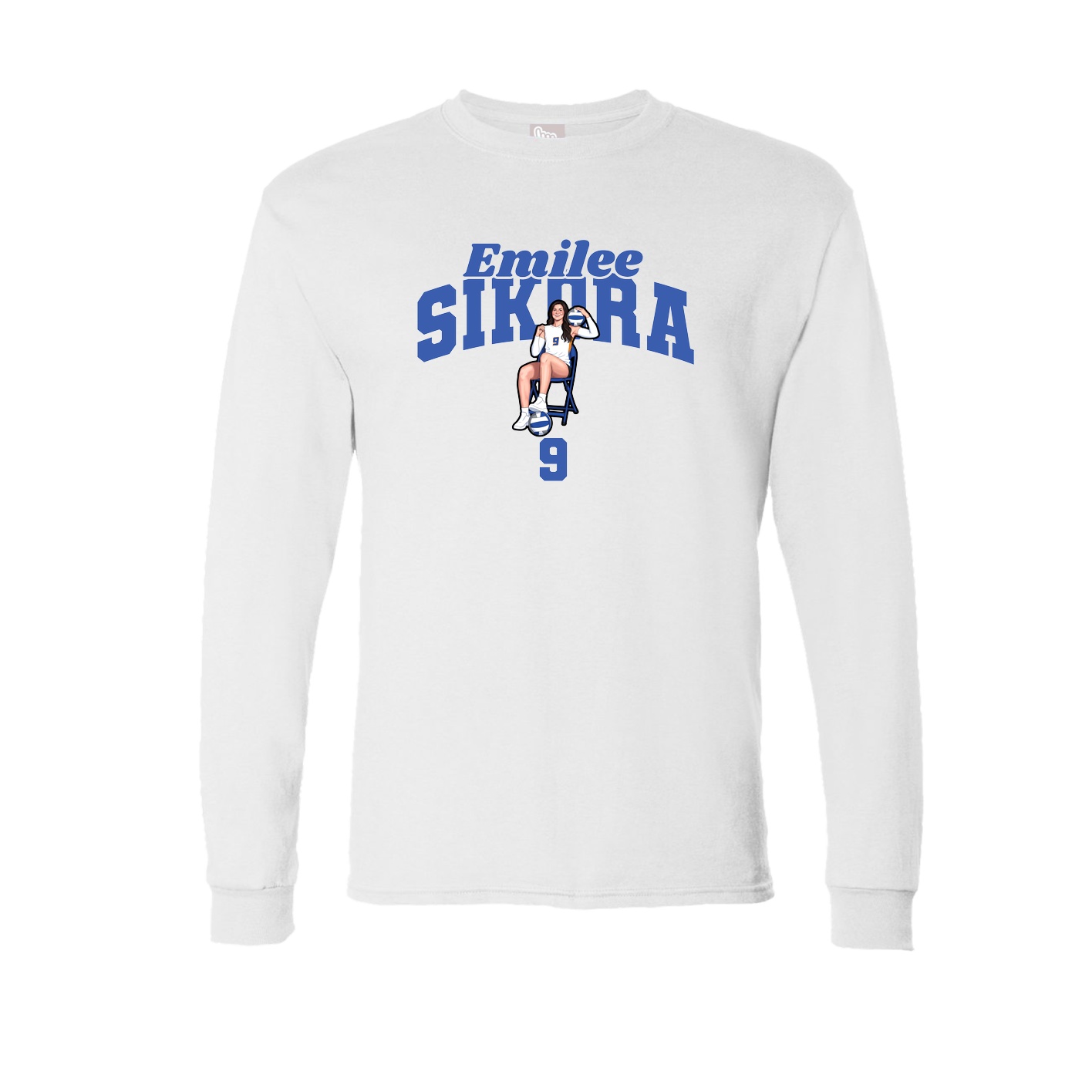 Long Sleeve Tee — Signature Arch in White