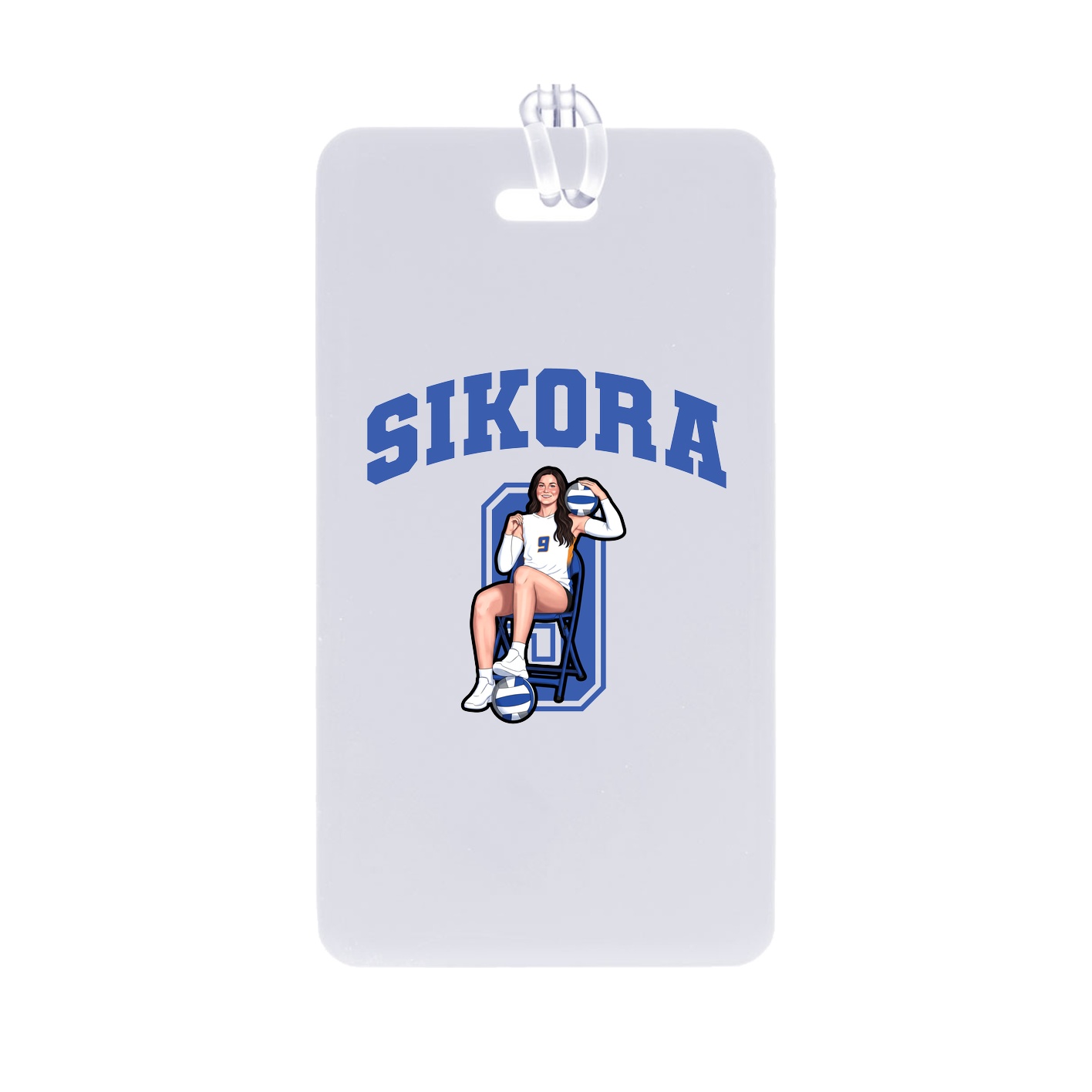 Bag Tag — Number in Classic