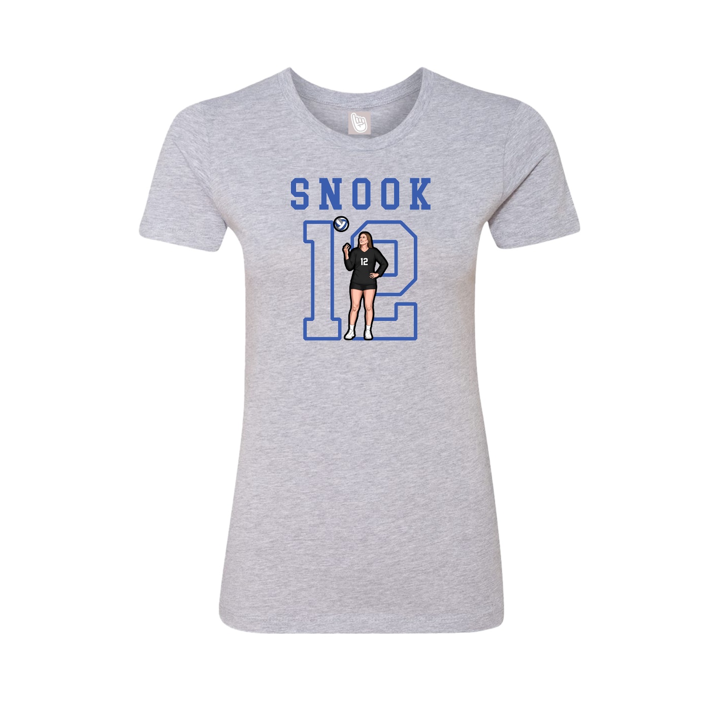 Fitted Women's Tee — Shirsey in Grey