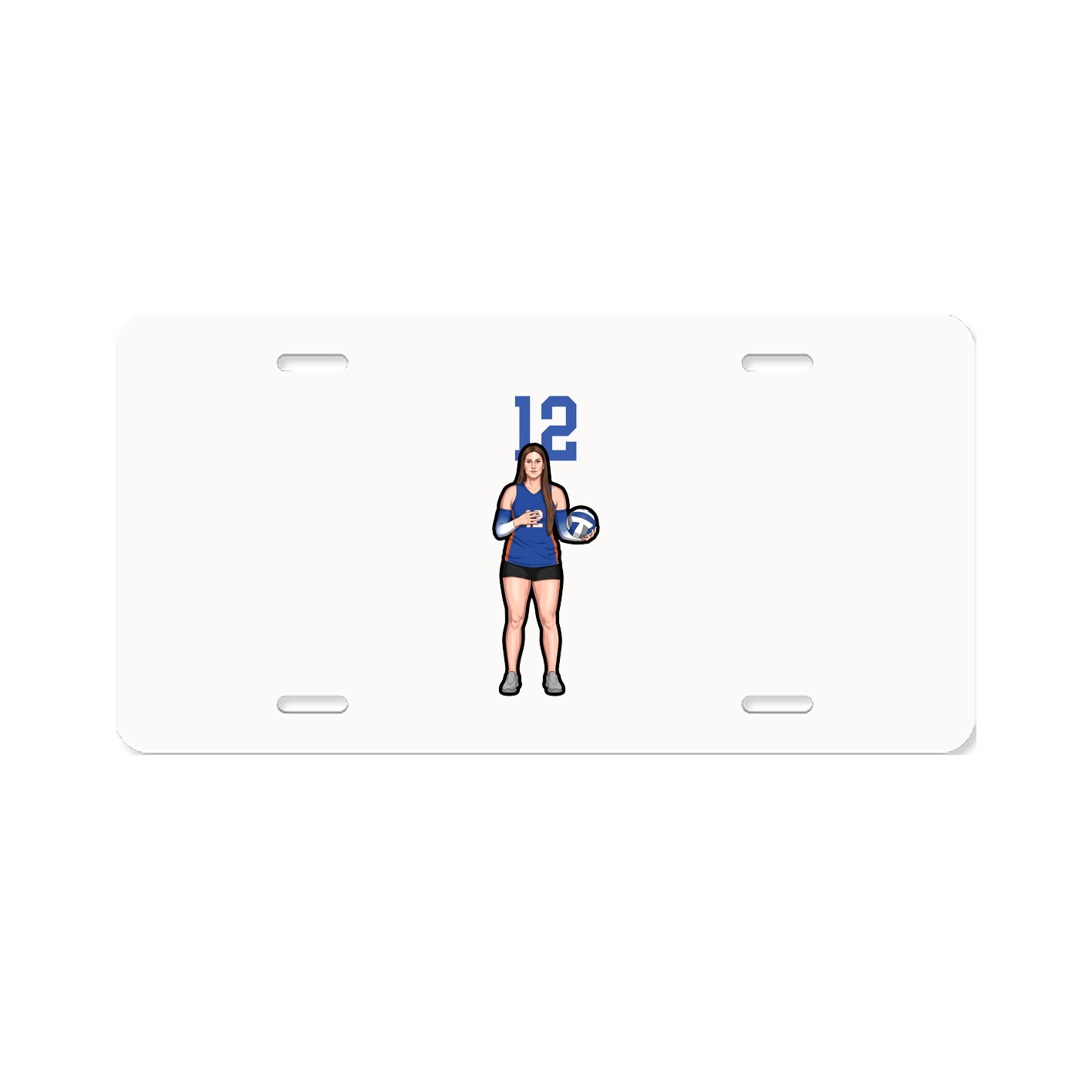 License Plate — Number Top in Classic
