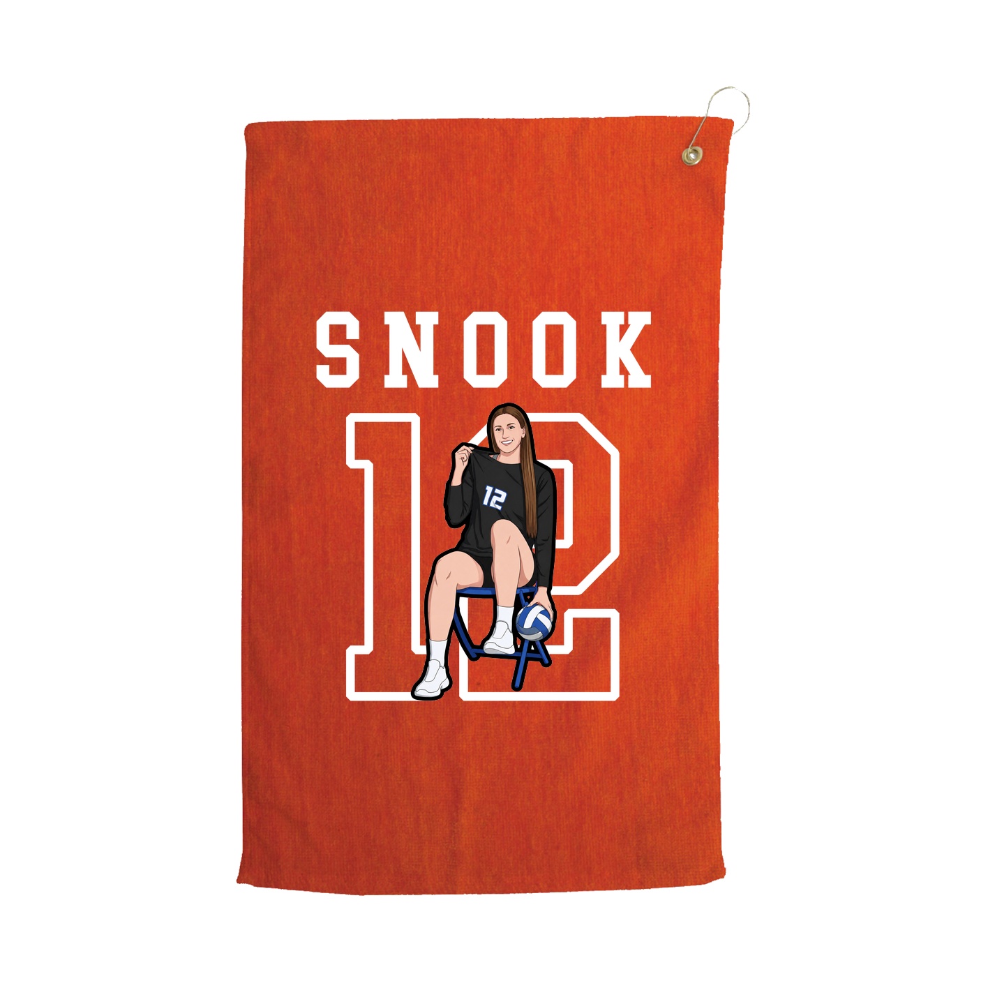 Golf Towel — Shirsey in Orange