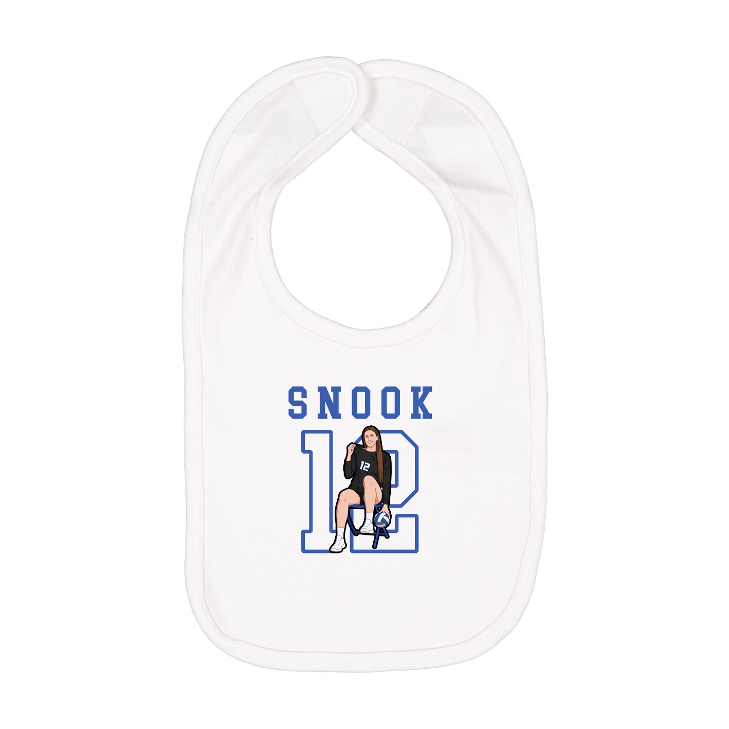 Infant Bib — Shirsey in White