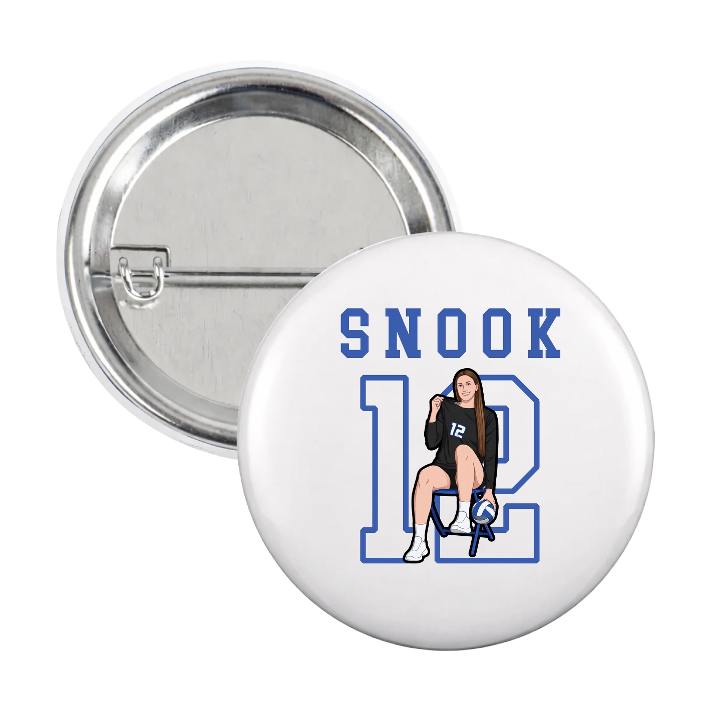 Game Day Button — Shirsey in White